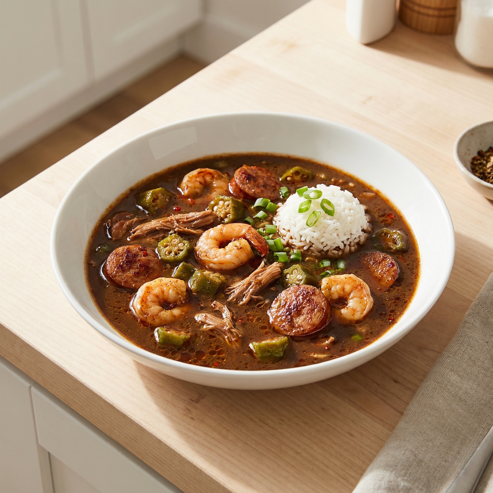 Chef John’s Gumbo with Duck, Andouille, and Shrimp