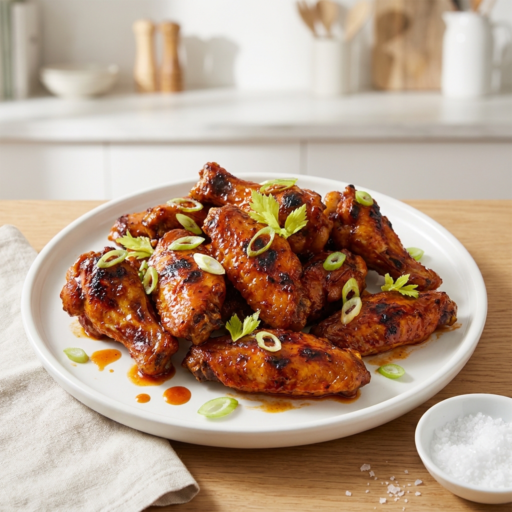Easy Grilled Buffalo Chicken Wings