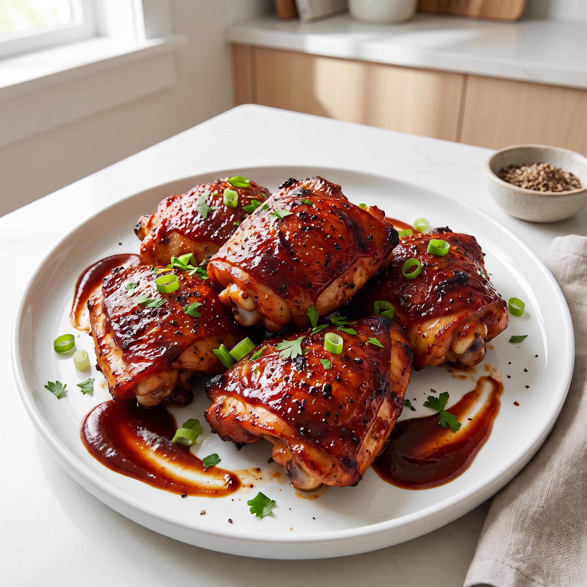 Easy Keto Barbecue Chicken Thighs