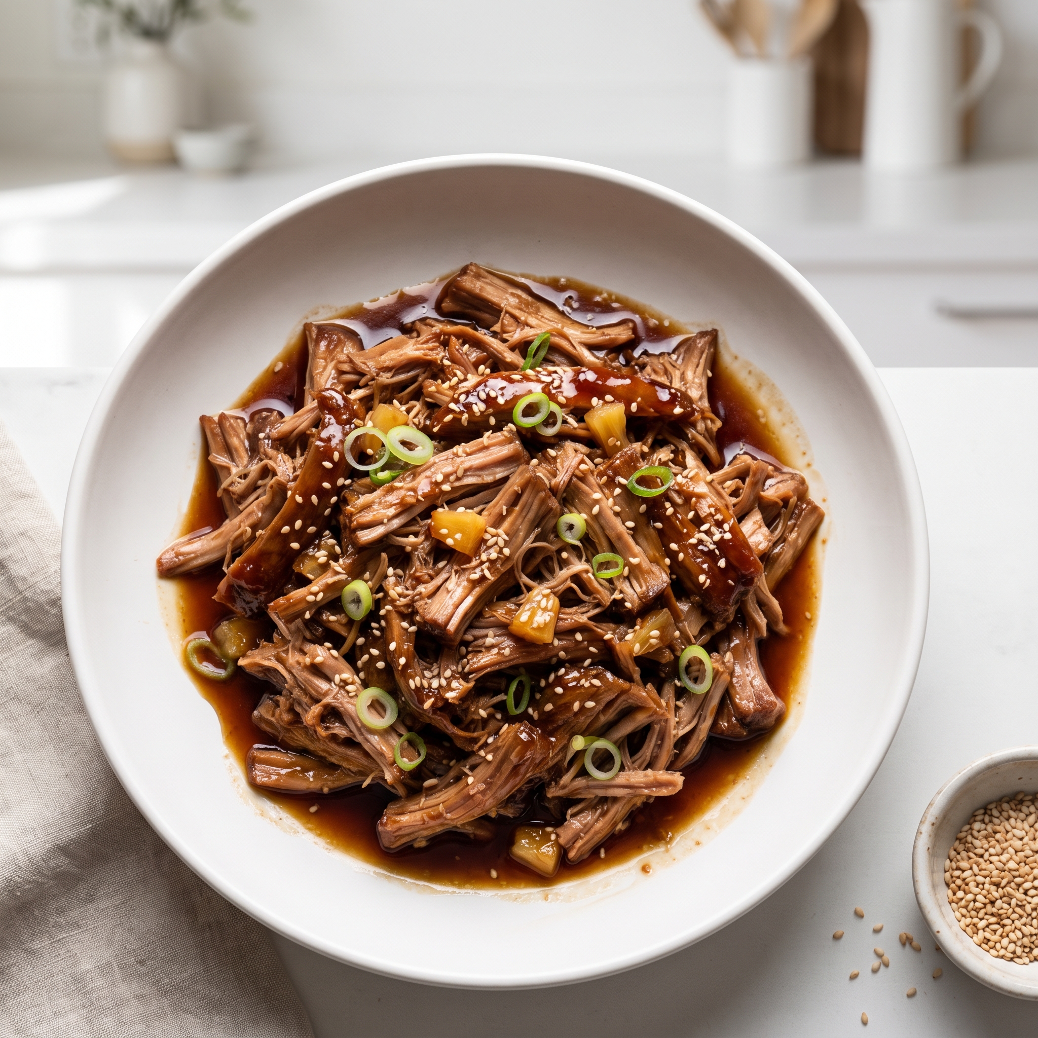 Easy Slow Cooker Teriyaki Pulled Pork