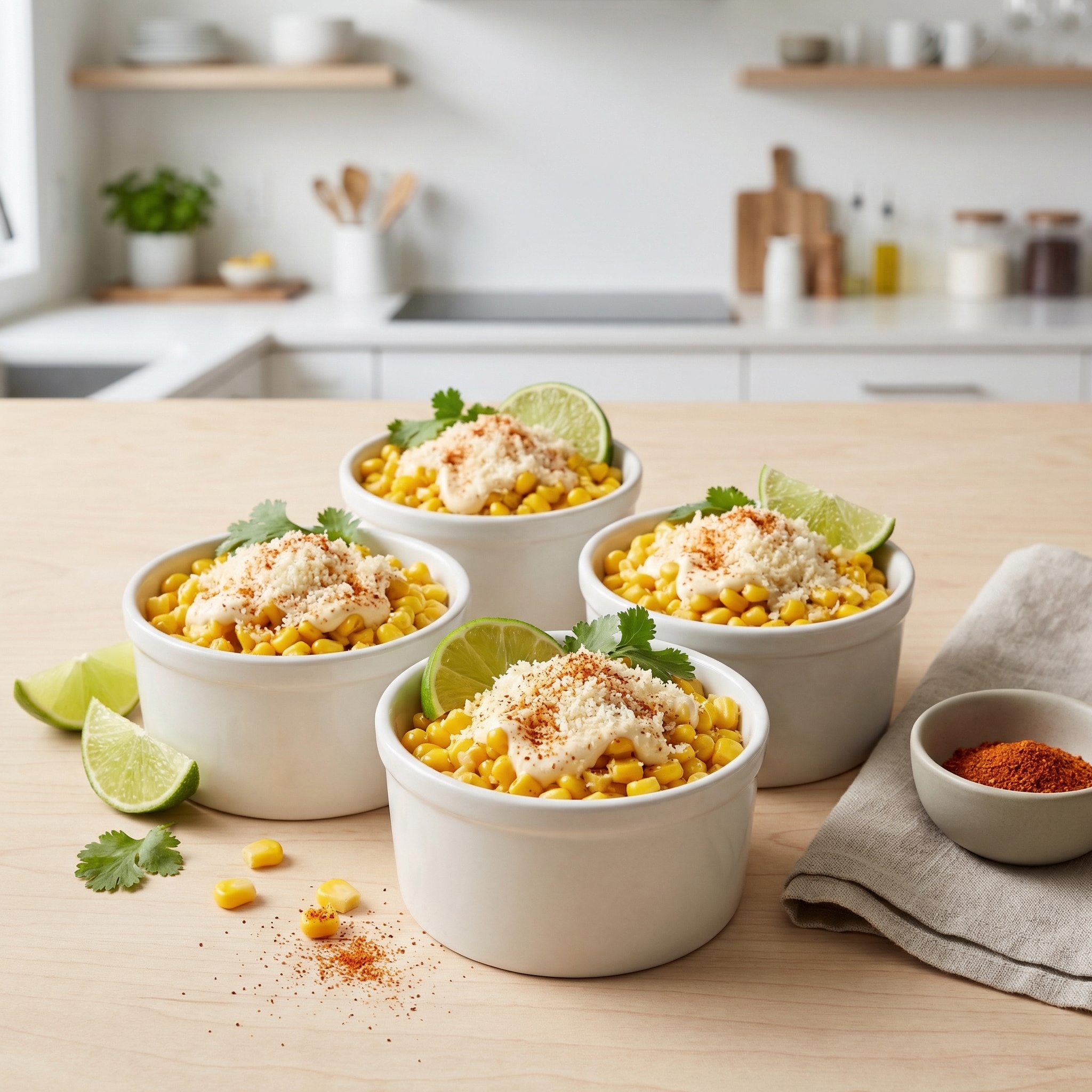 Elotes en Vaso (Mexican Street Corn Cups)