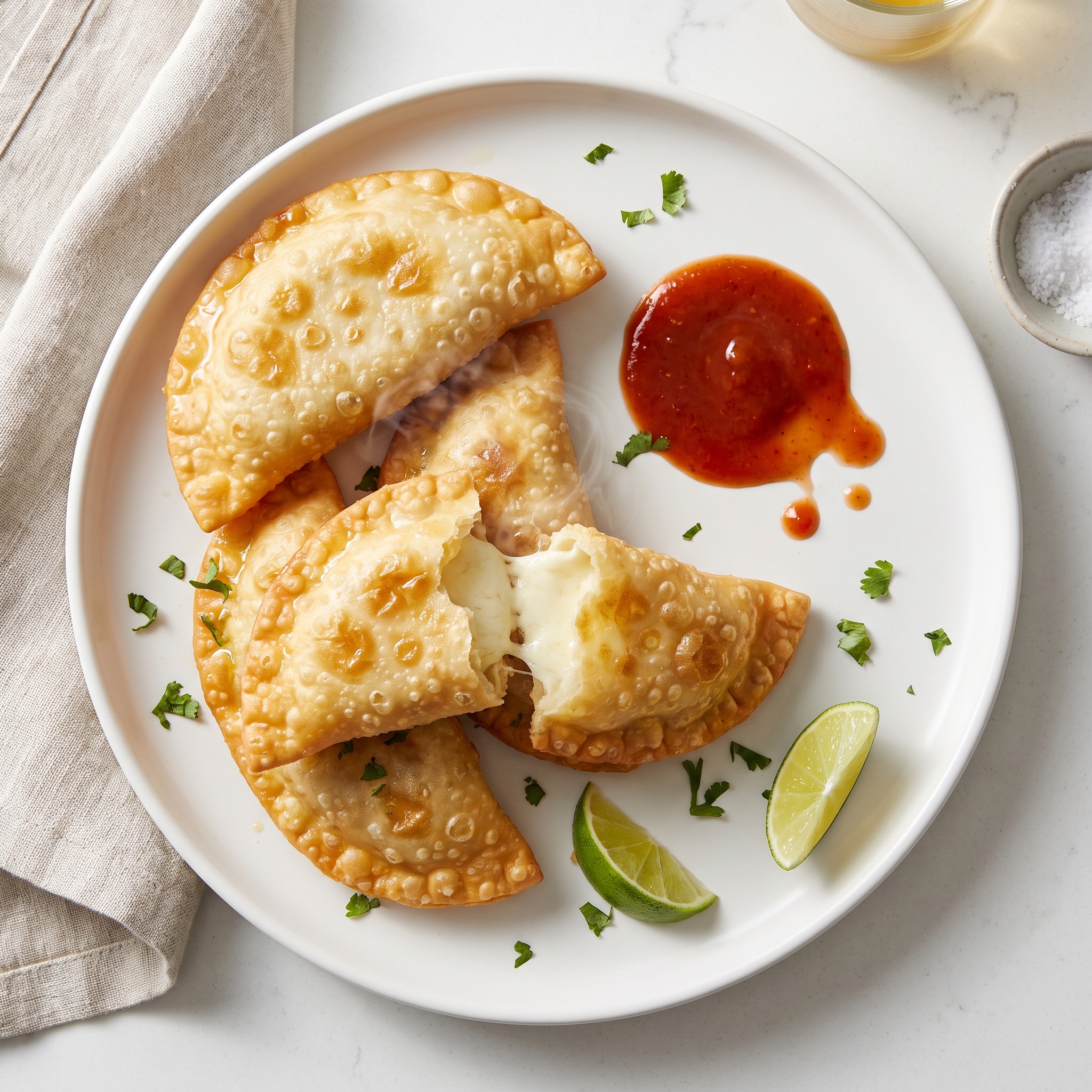 Empanadas Chilenas de Queso Fritas