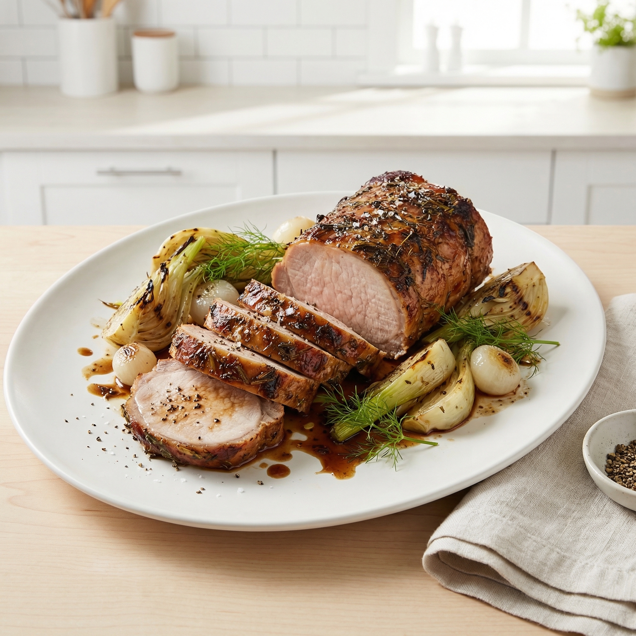 Pork Roast with Fennel Seed and Ouzo