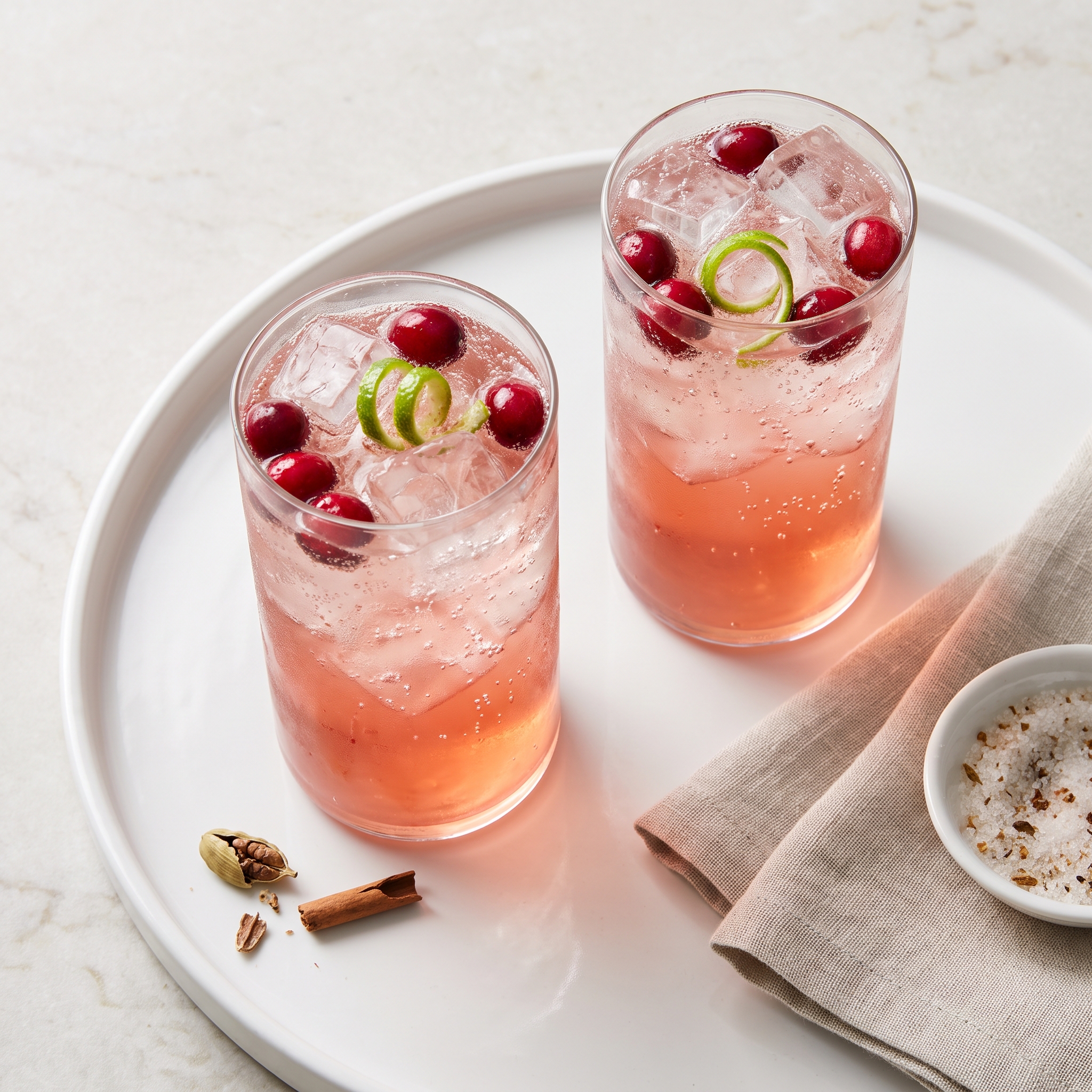 Festive Cranberry Mule Mocktail