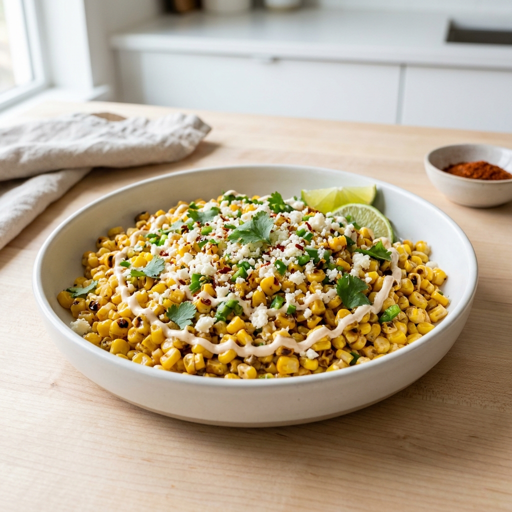 Fiery Elote-Inspired Corn Salad