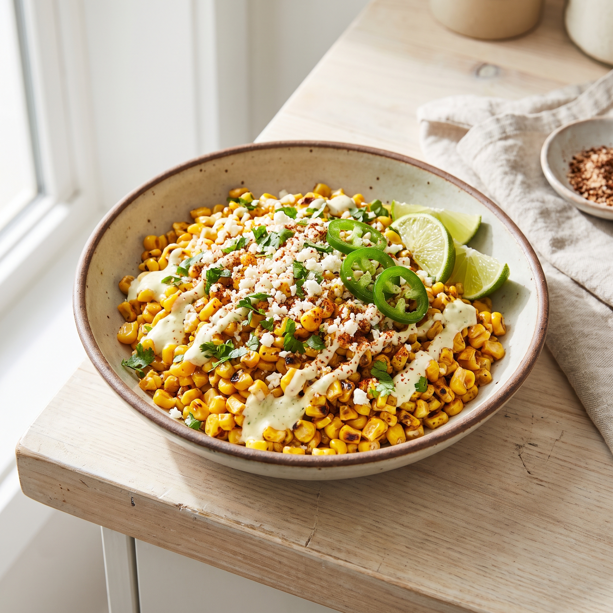 Fiery Elote-Inspired Corn Salad