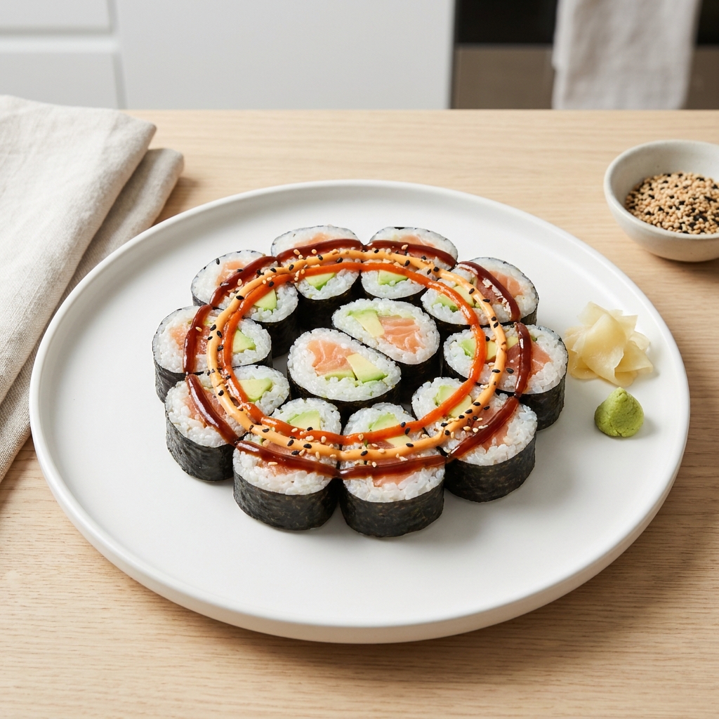 Fiery Salmon Maki Rolls