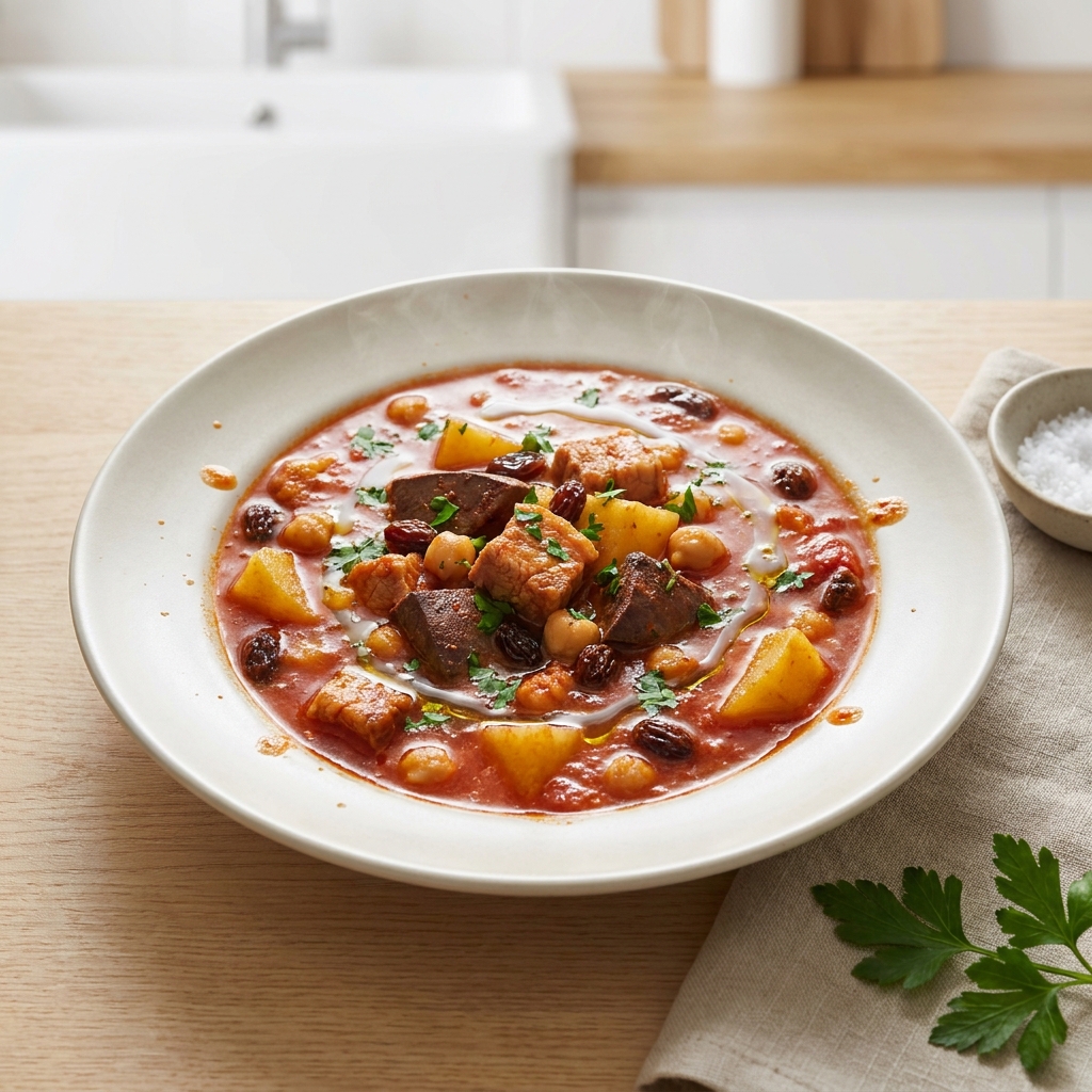 Filipino Menudo: Pork and Liver Stew