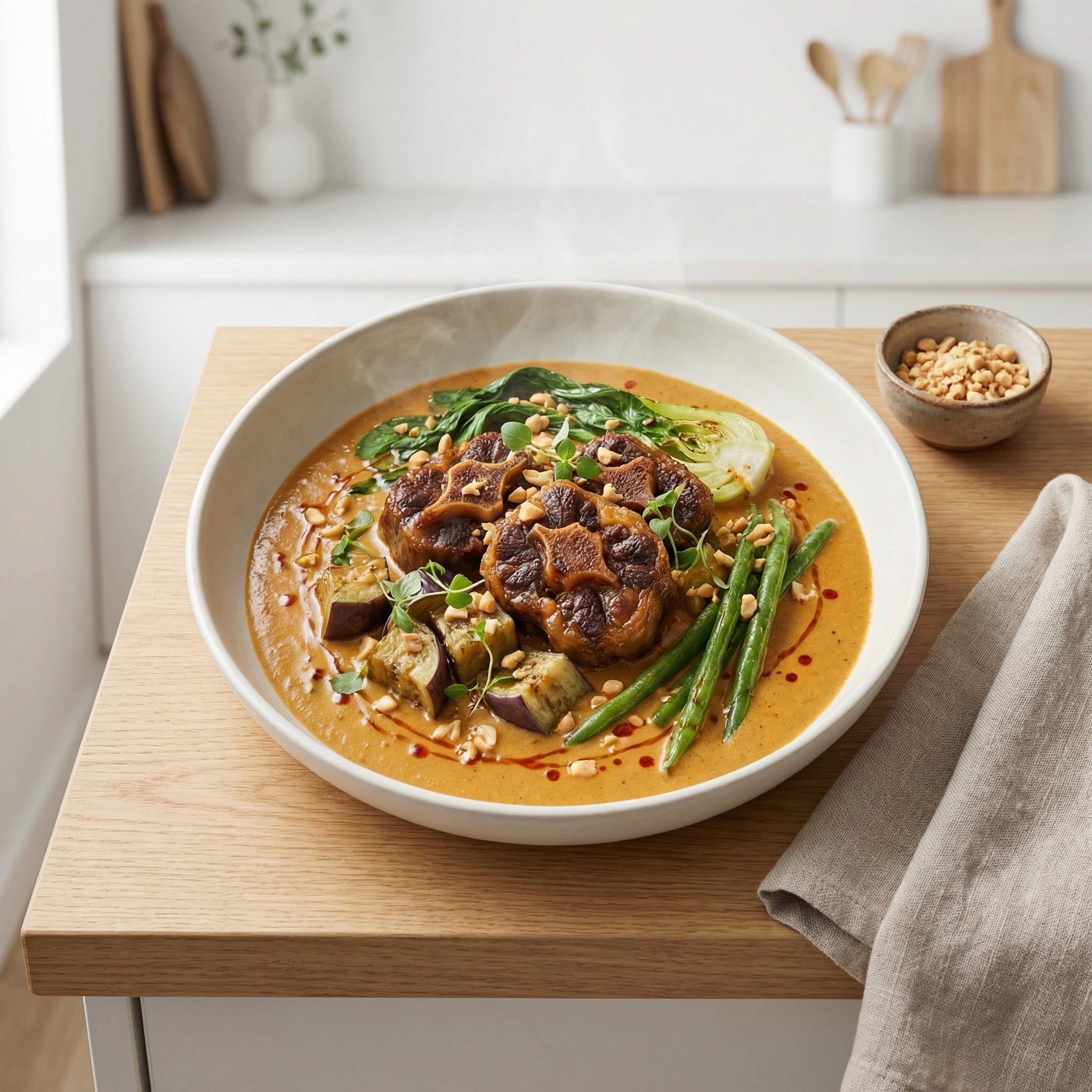 Kare-Kare Filipino Oxtail Peanut Stew