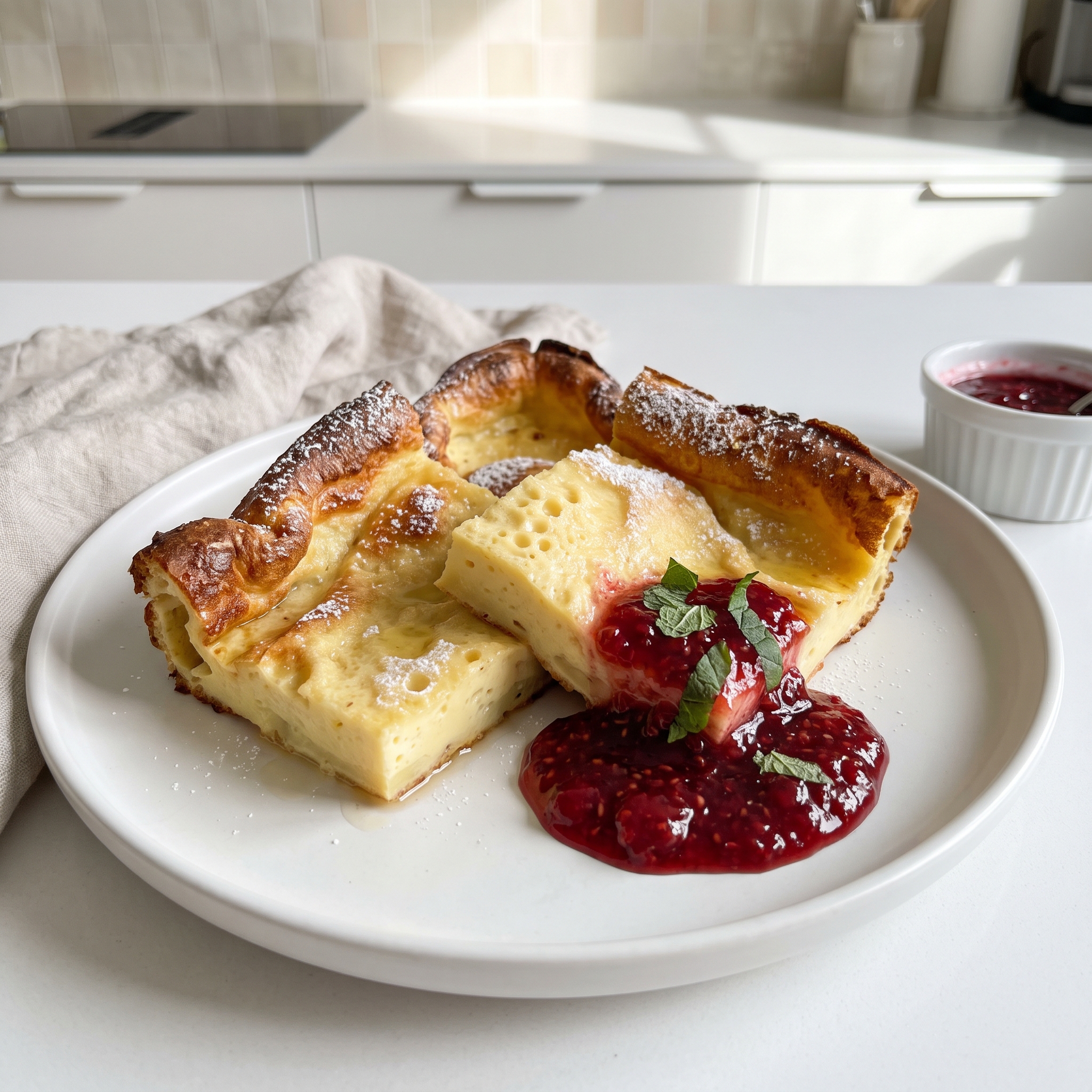 Finnish Baked Pannukakku Pancake