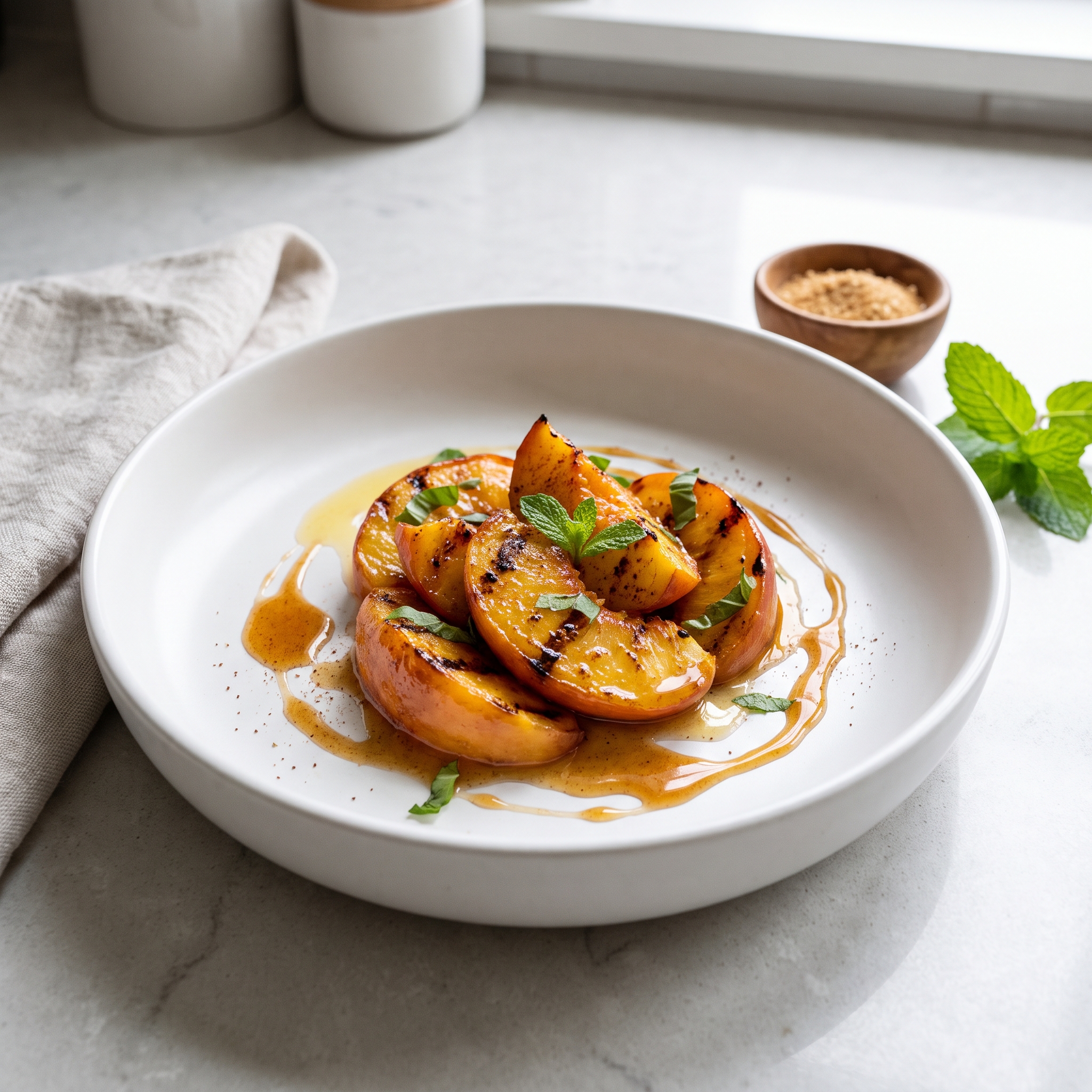 Foil-Packet Grilled Peaches