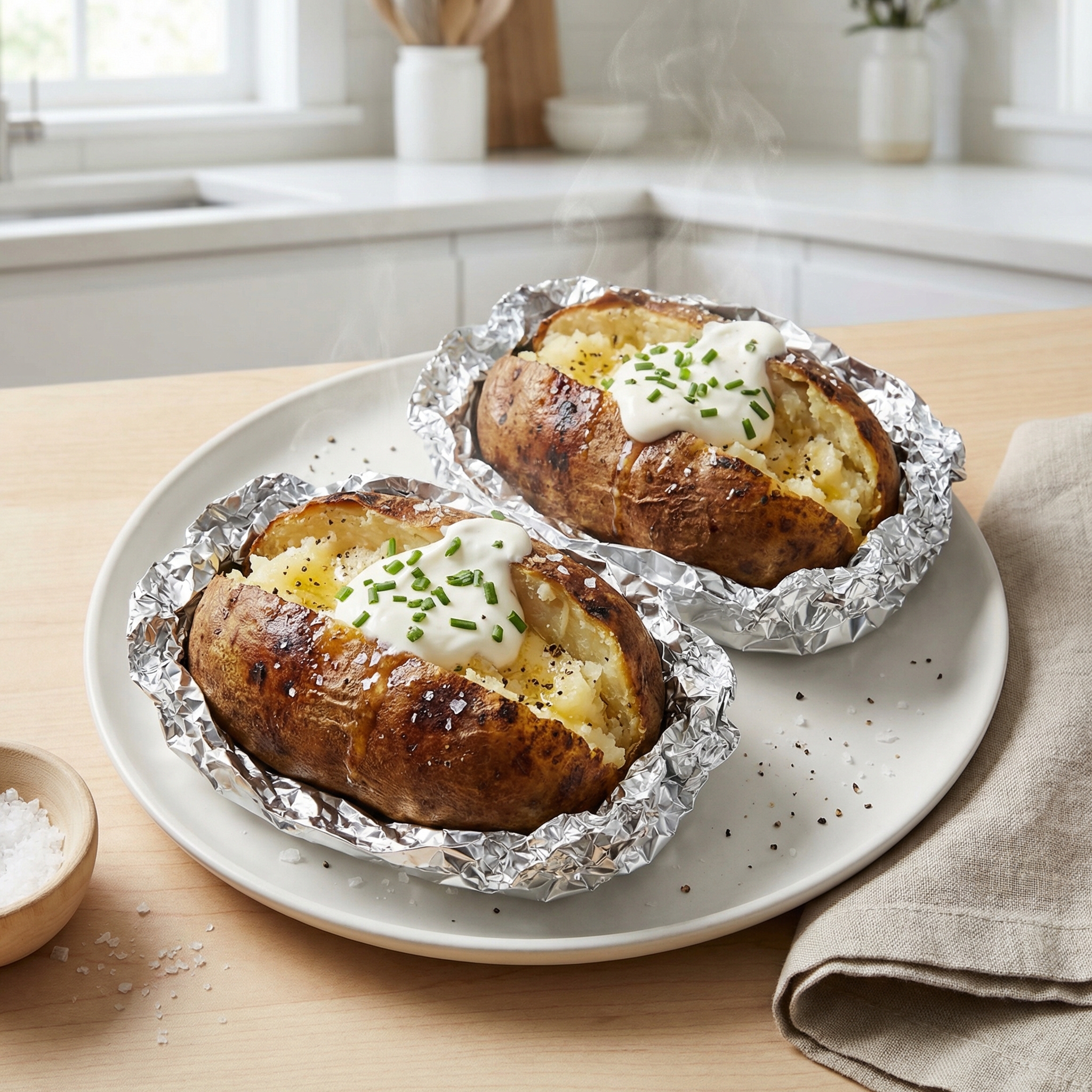 Baked Potatoes on the Grill