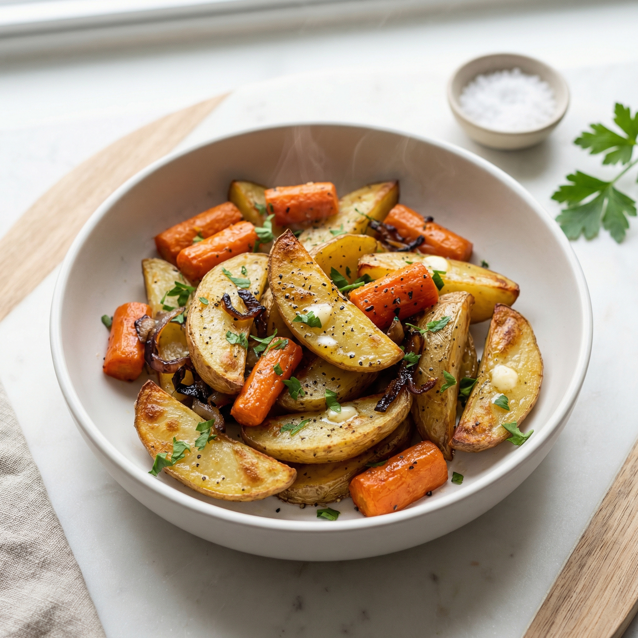 Campfire Potatoes and Carrots