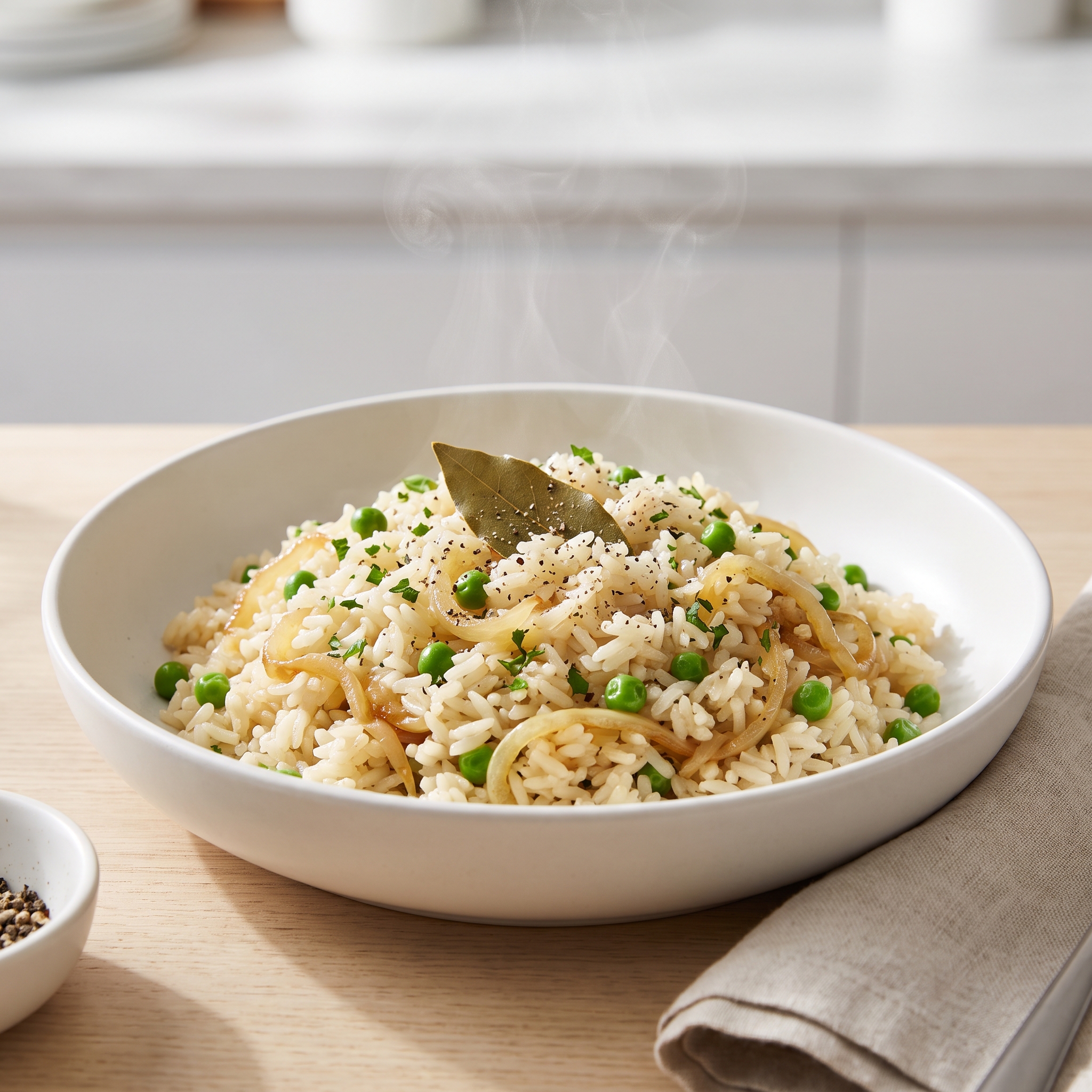 Fragrant Jasmine Rice Pilaf with Peas