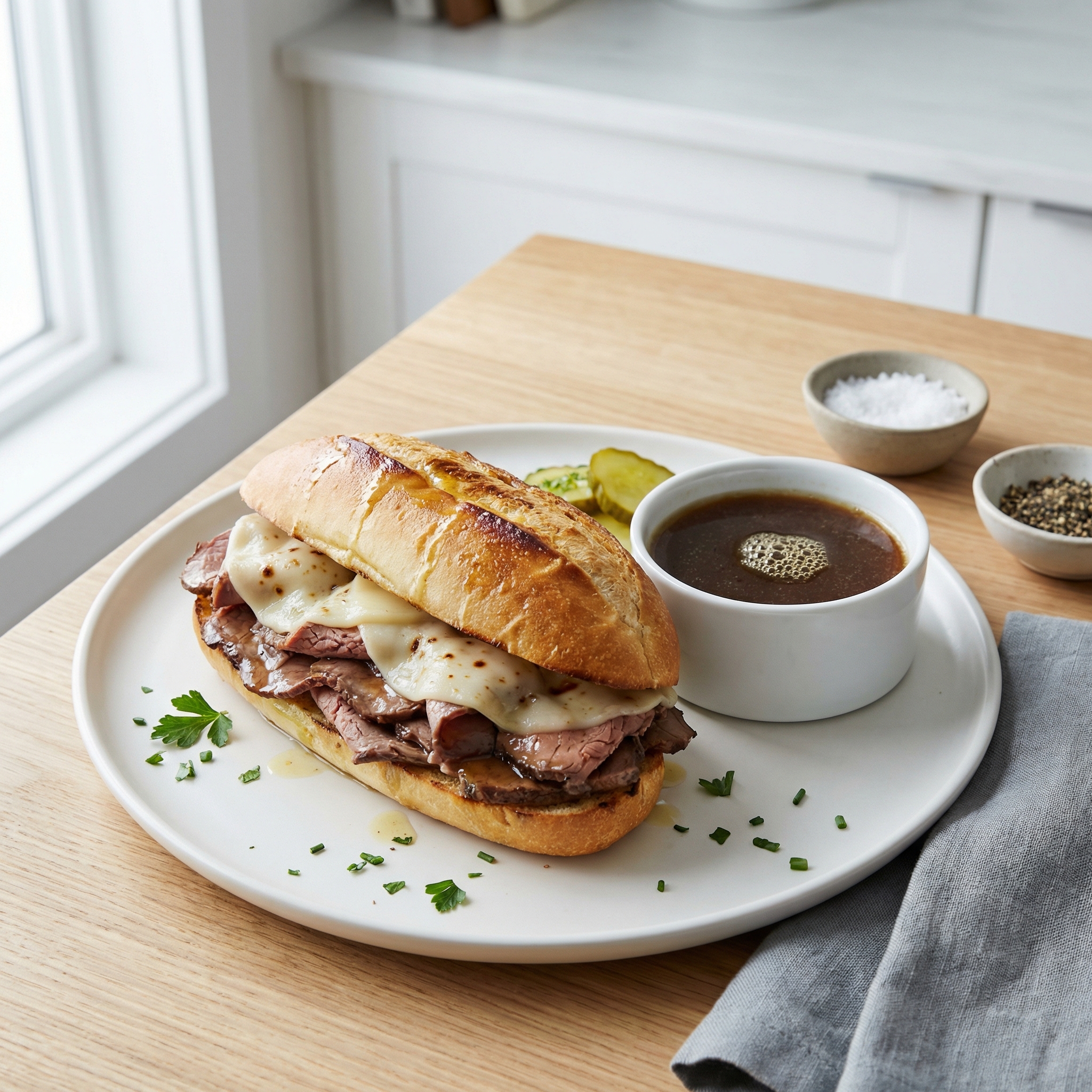 Easy French Dip Sandwiches