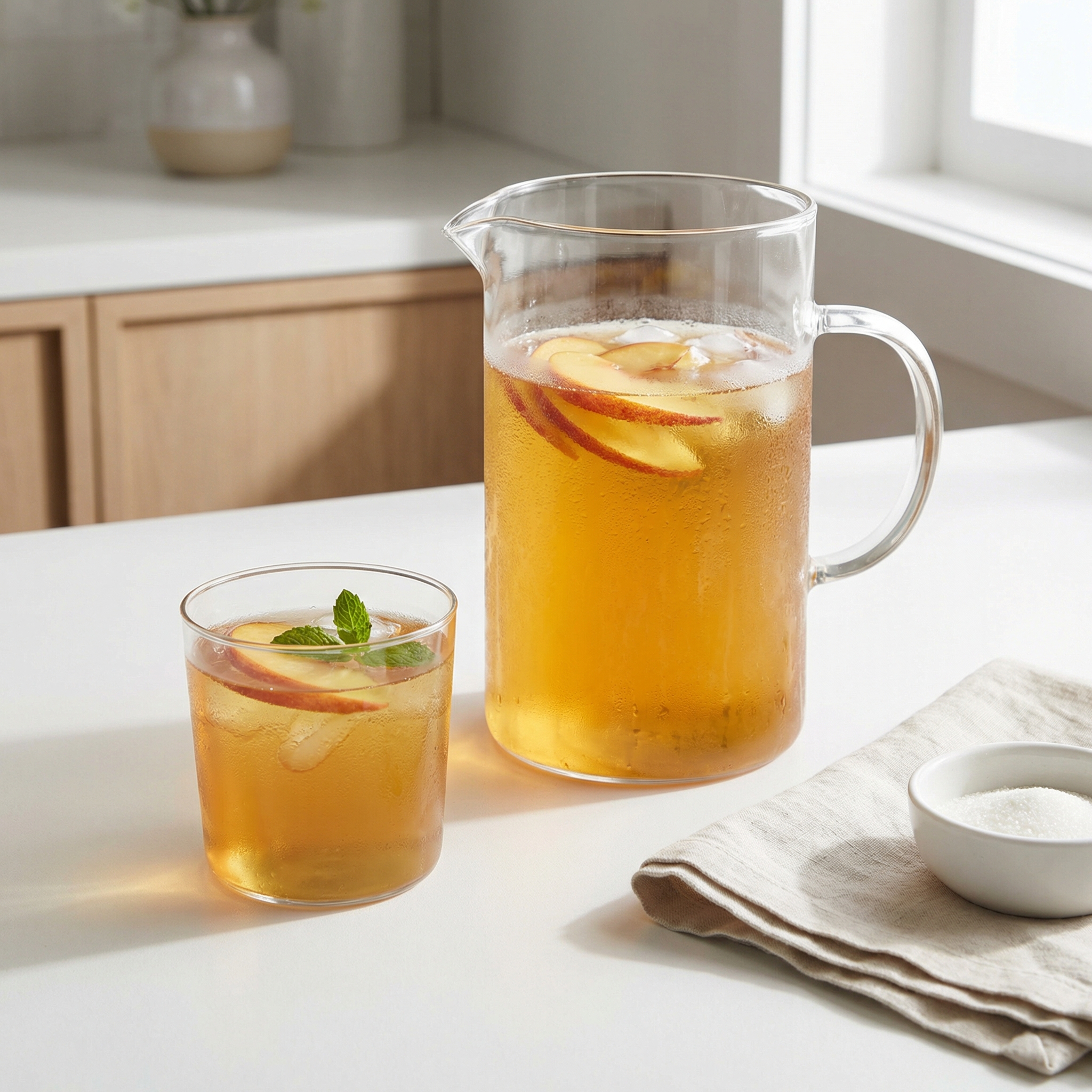 Fresh Peach Iced Tea