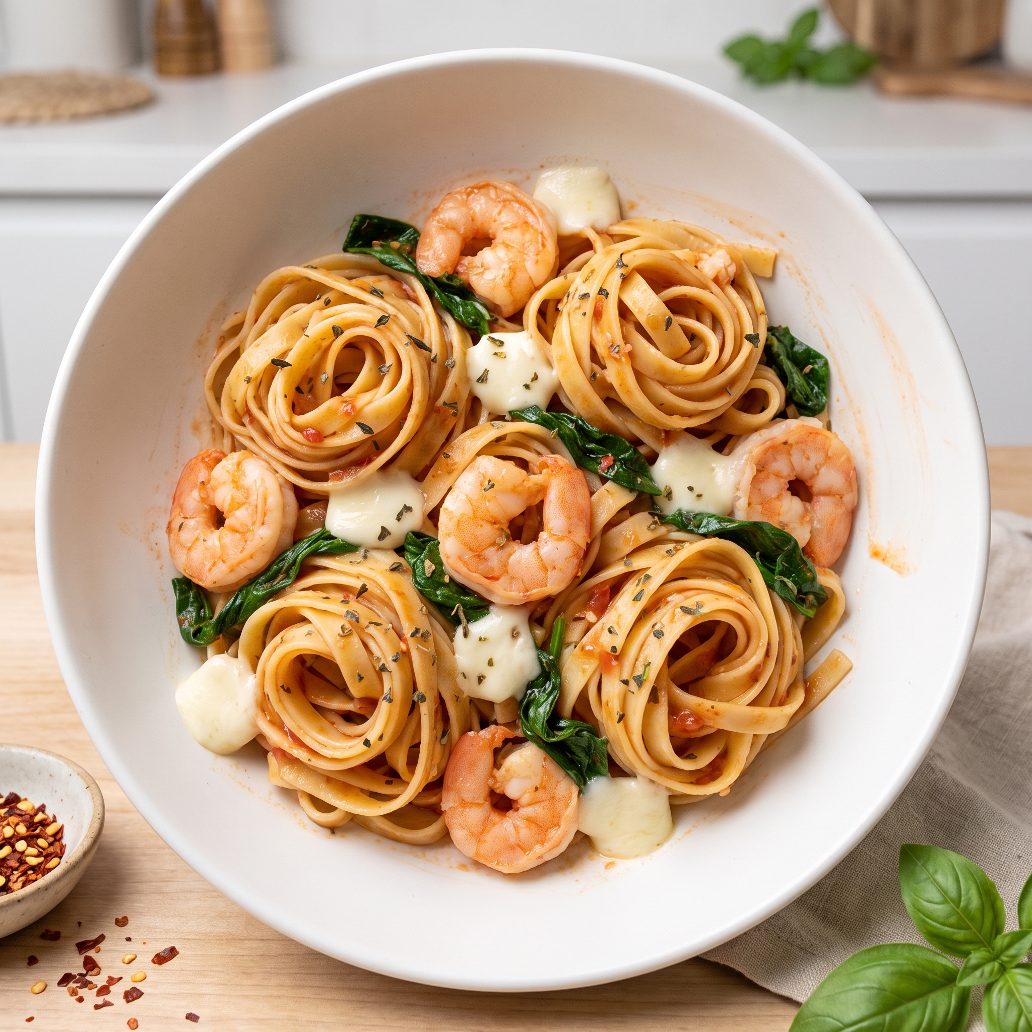 Fresh Tomato Shrimp Pasta