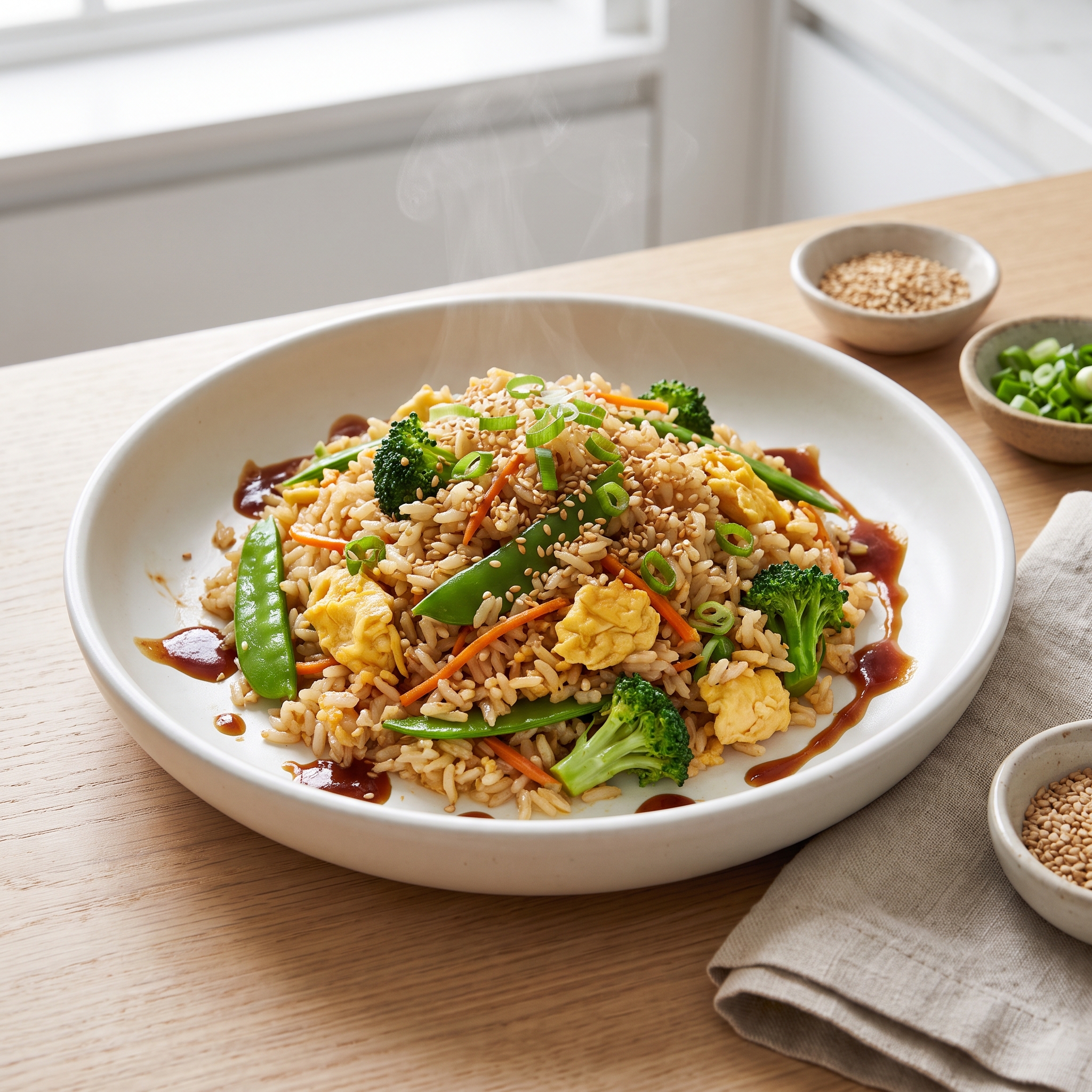 Fried Rice with Ginger, Hoisin, and Sesame