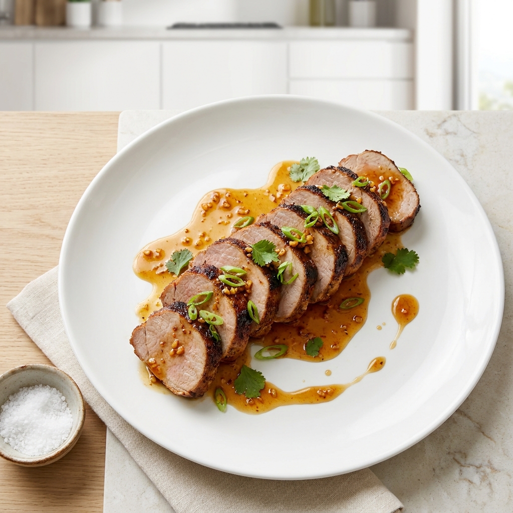 Garlic-Honey Glazed Pork Tenderloin