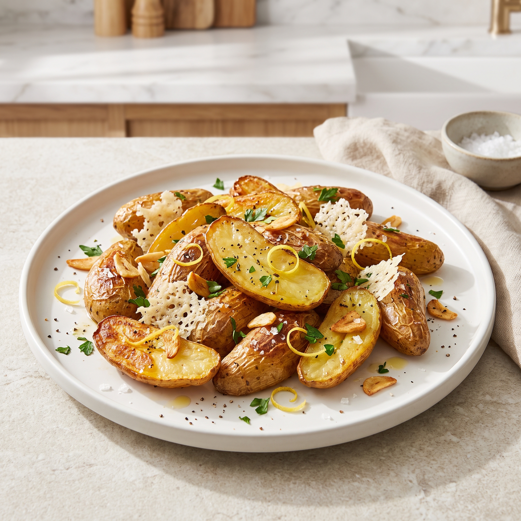 Garlic-Parmesan Roasted Fingerling Potatoes