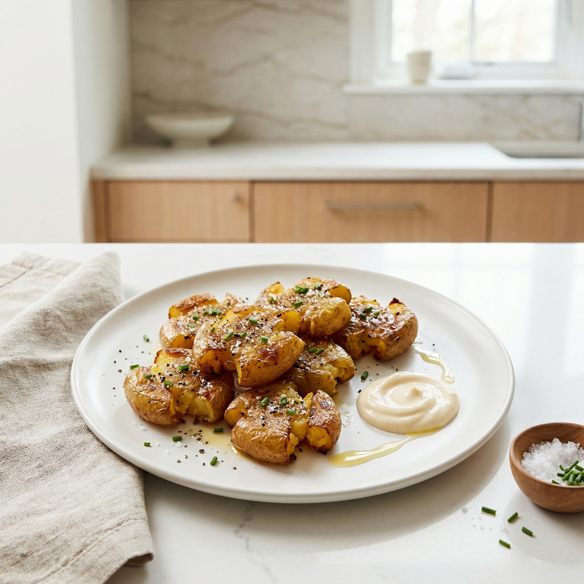 Air Fryer Smashed Potatoes