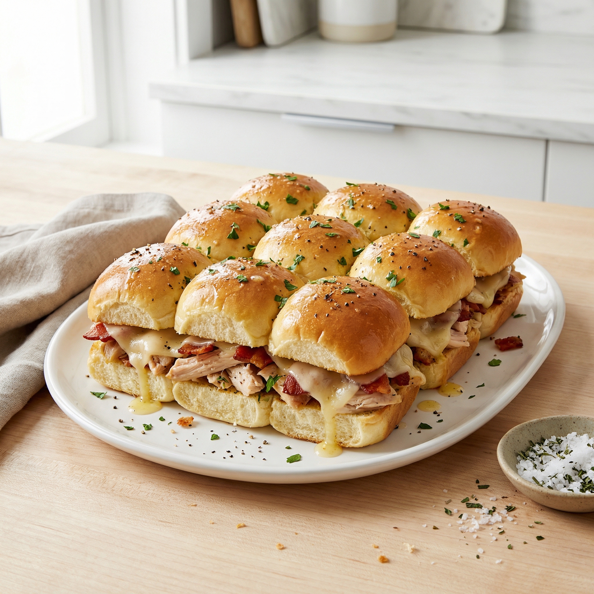 Leftover Rotisserie Chicken Sliders