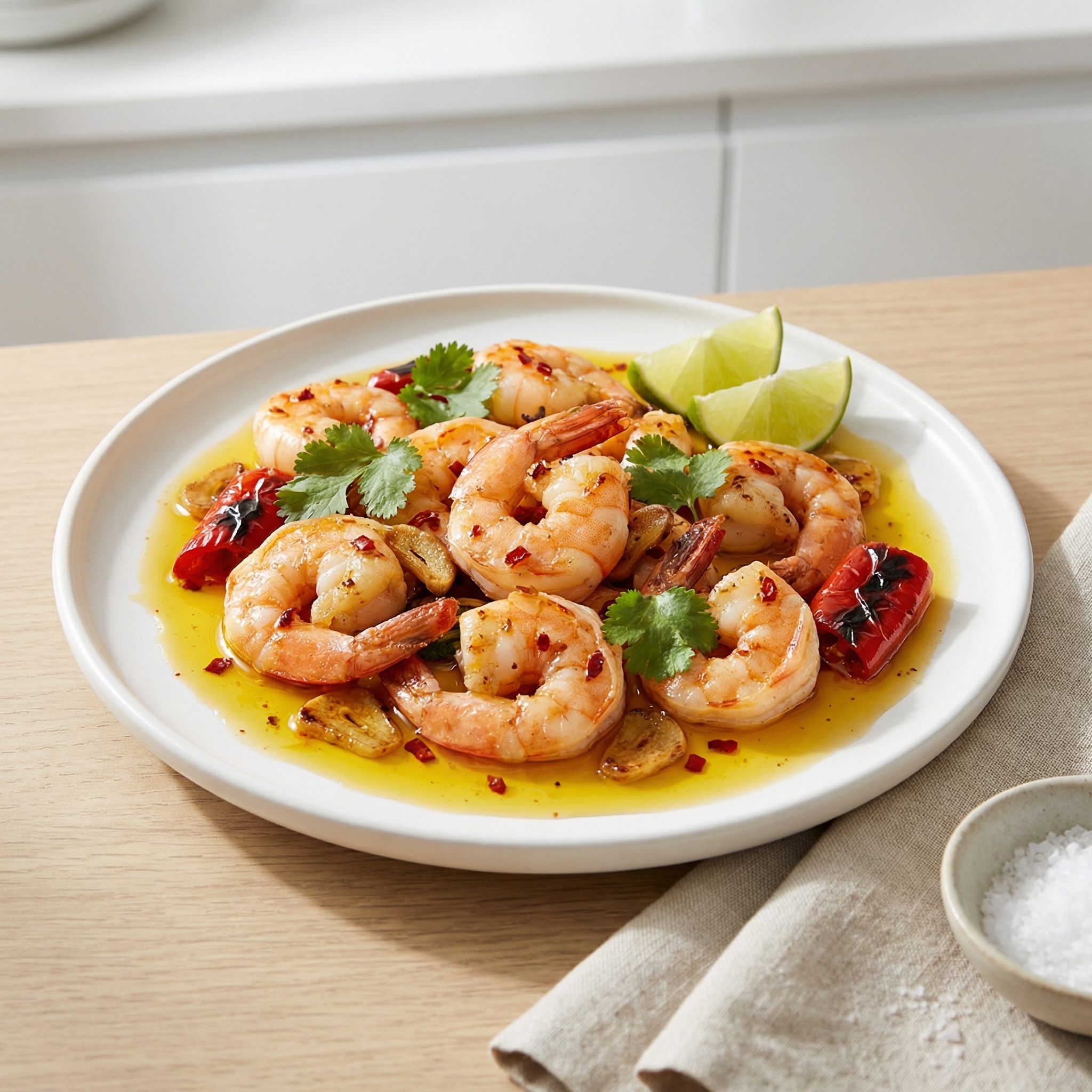 Chilean-Style Pil Pil Shrimp with Garlic and Pisco