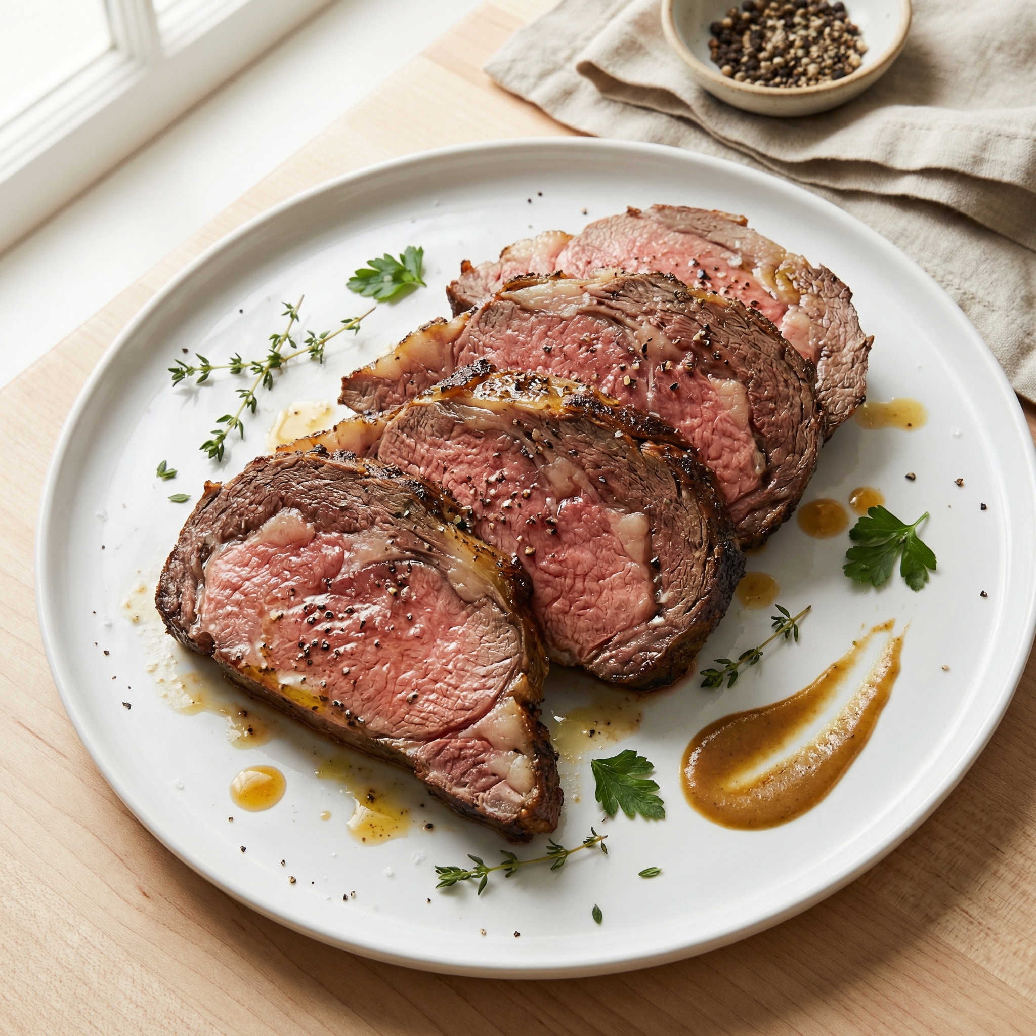 Garlic-Dijon Crusted Prime Rib Roast