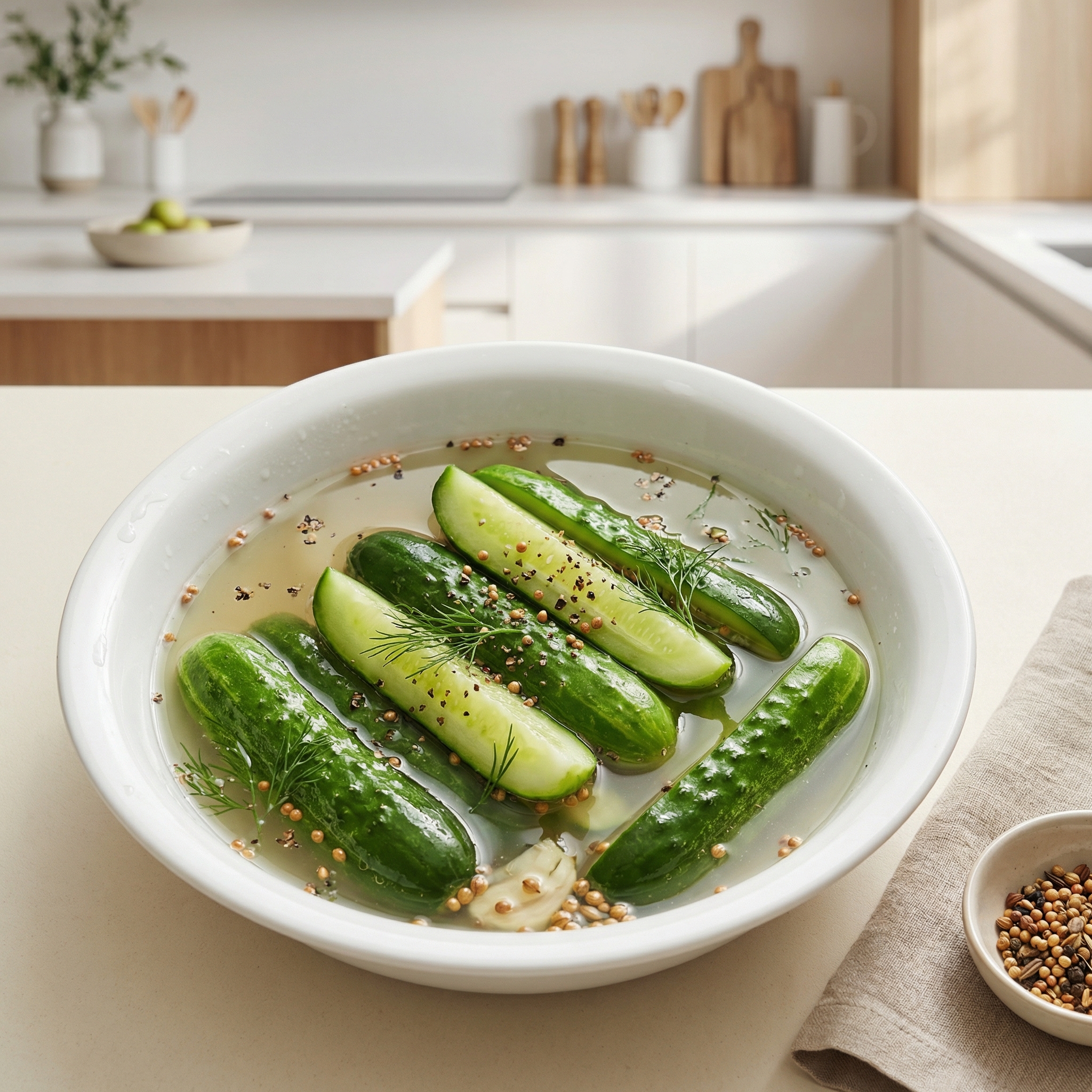 Crock-Fermented Dill Pickles at Home