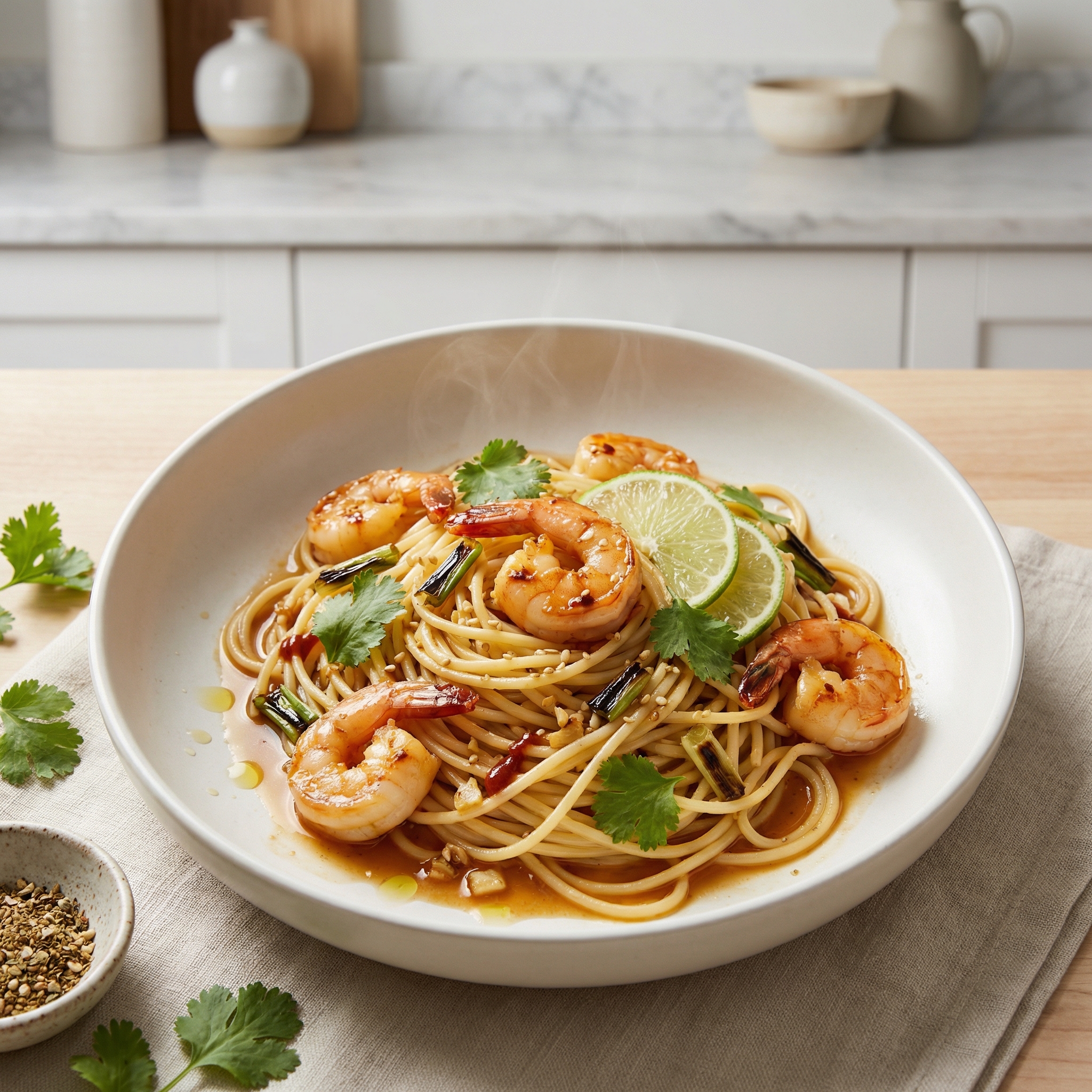 Asian-Style Shrimp Scampi