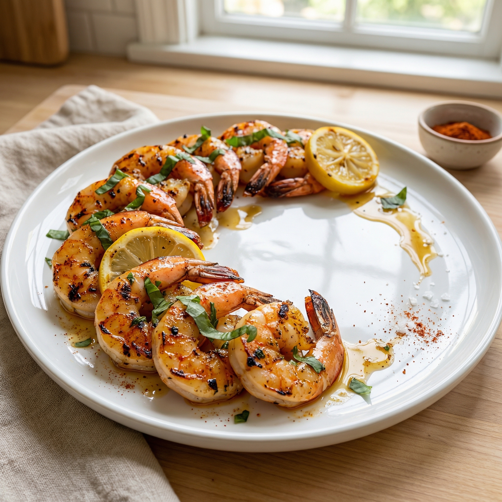 Herbed Lemon-Garlic Grilled Shrimp