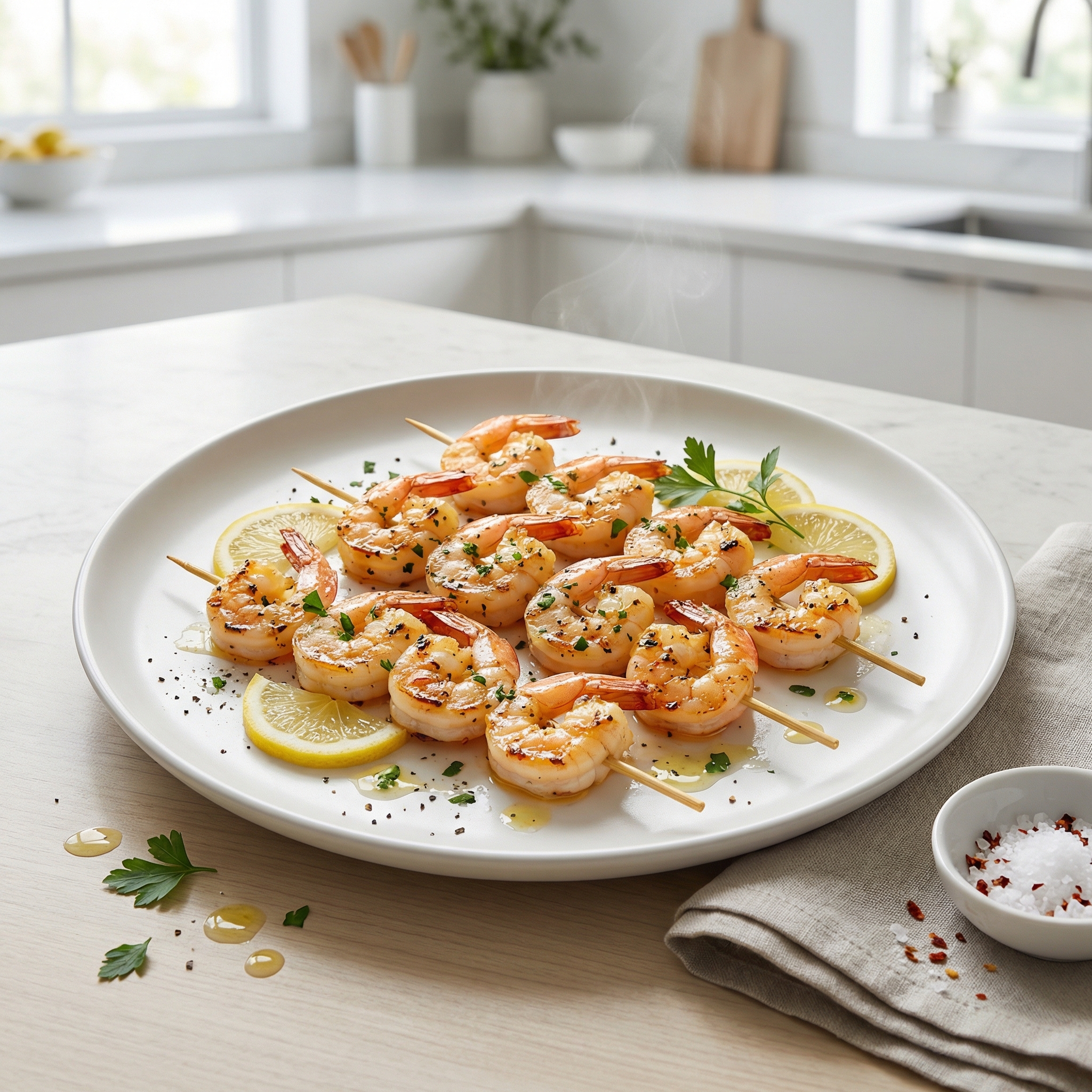 Garlic Shrimp Kabobs