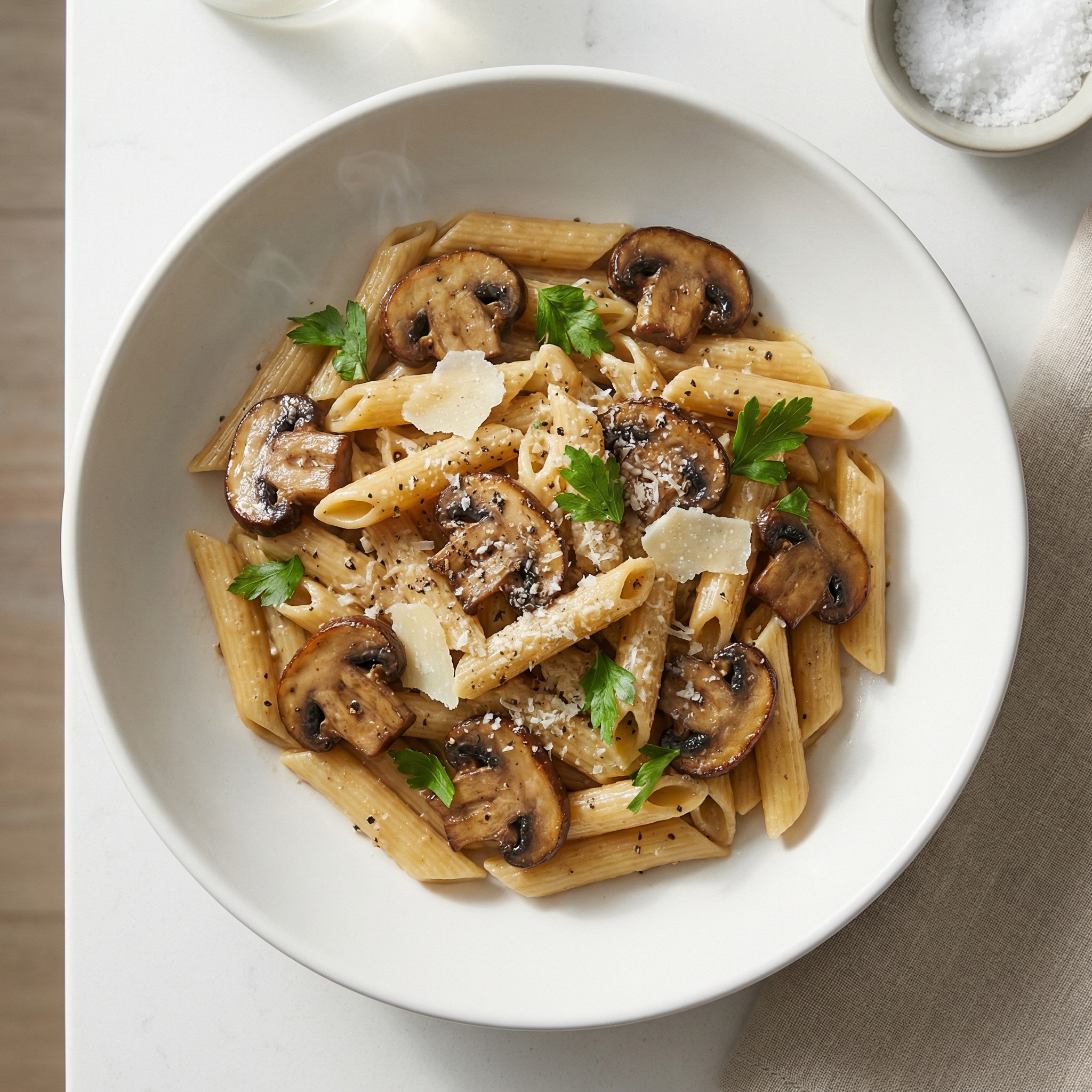 Penne with Mushrooms