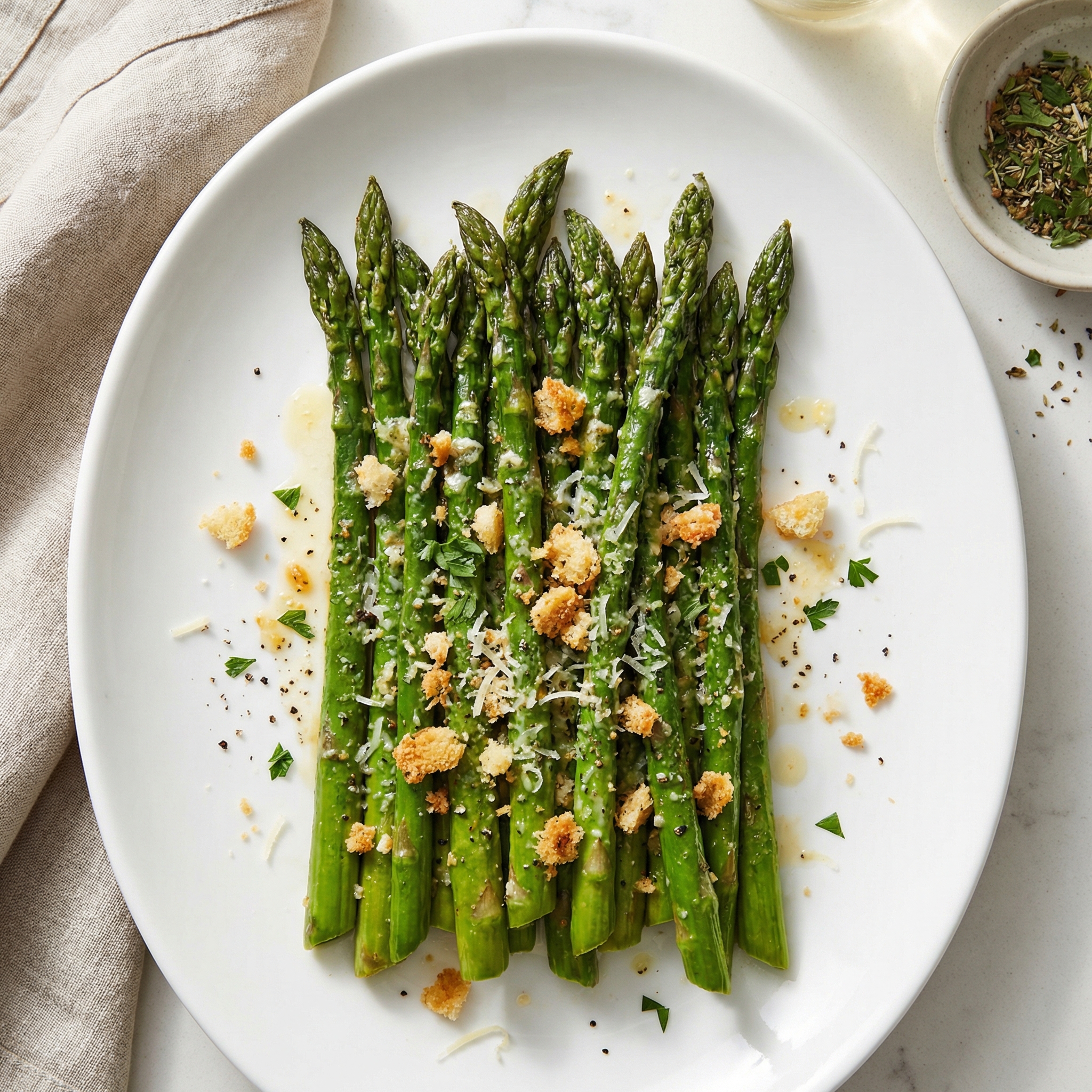 Garlic-Parmesan Crusted Asparagus