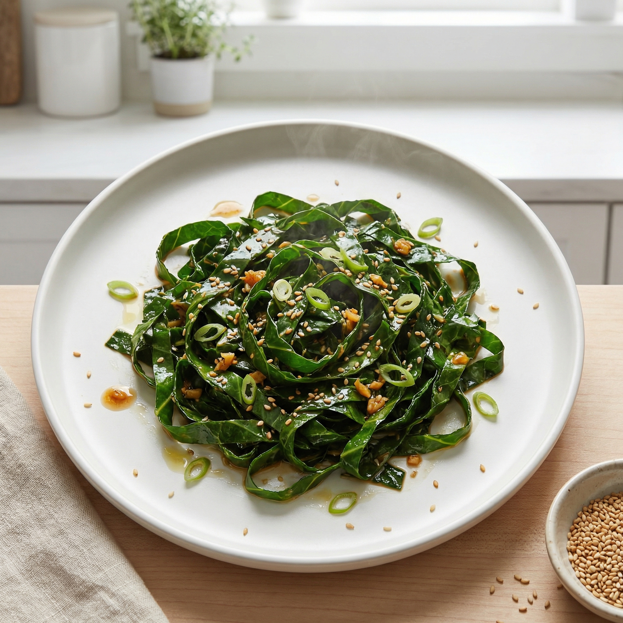 Stir-Fried Asian Collard Greens