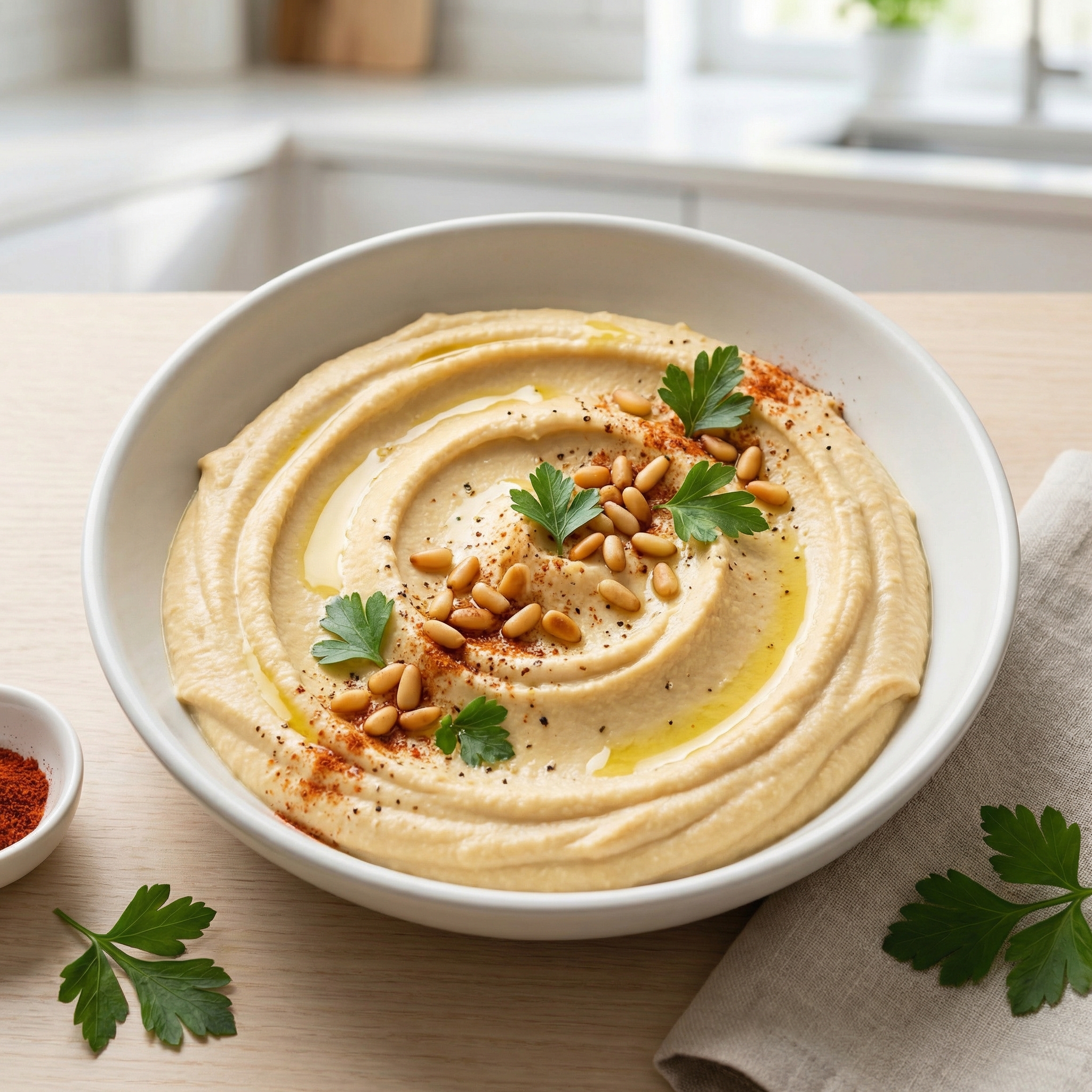 Joe's Pine Nut-Topped Hummus