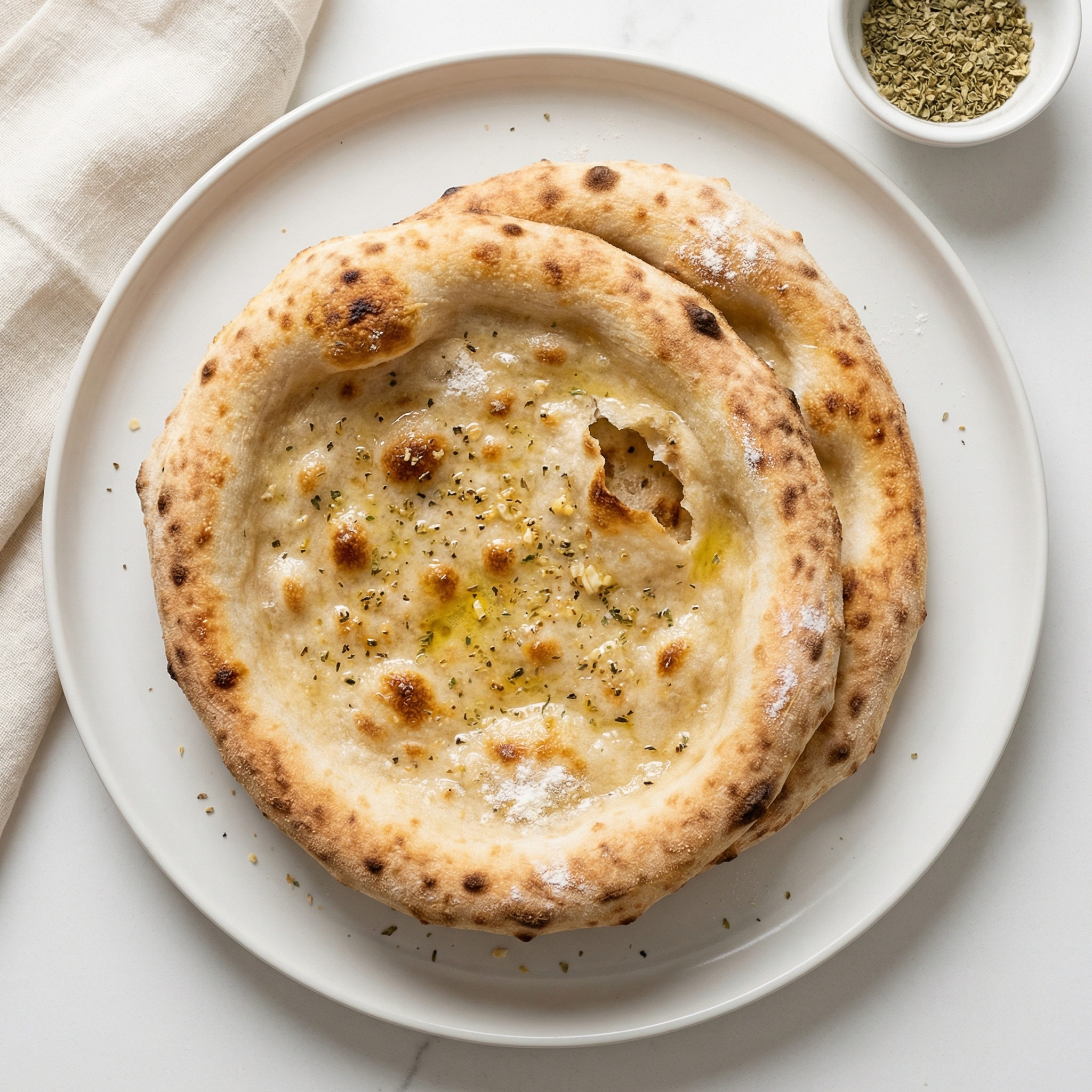 Neapolitan-Inspired Pizza Dough with Garlic and Italian Herbs