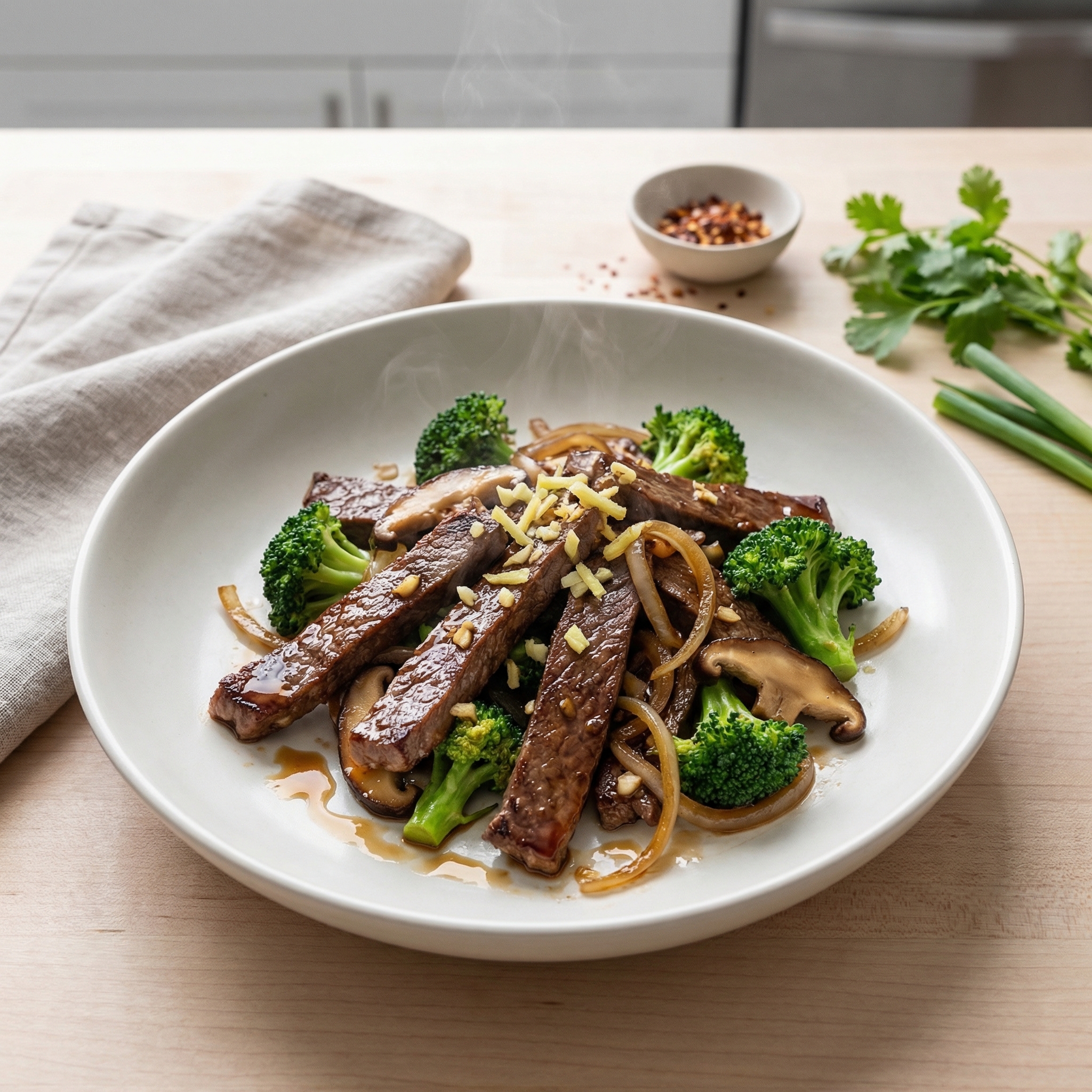 Light Beef Sir-Fry with Veggies