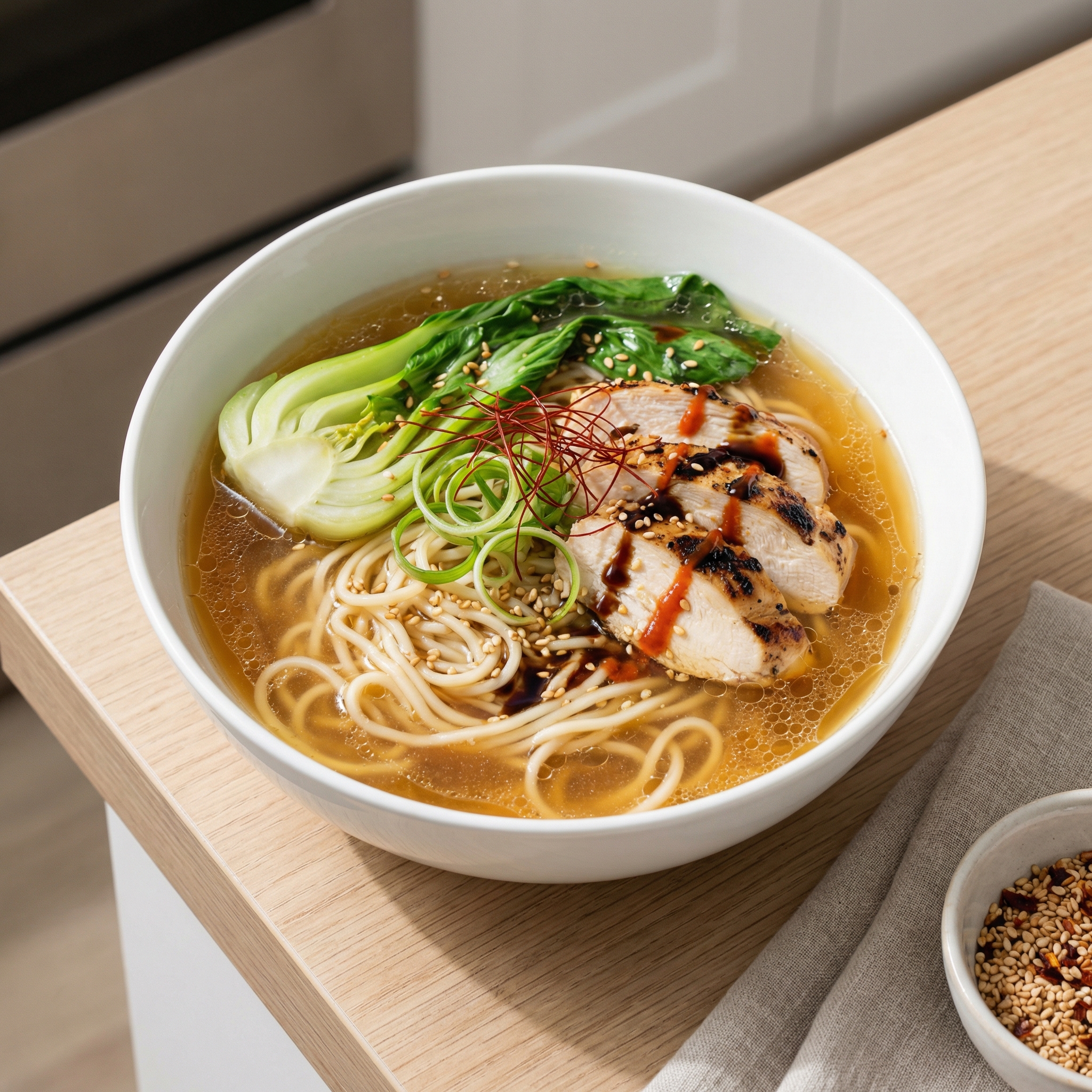 Chinese Chicken Soup with Bok Choy