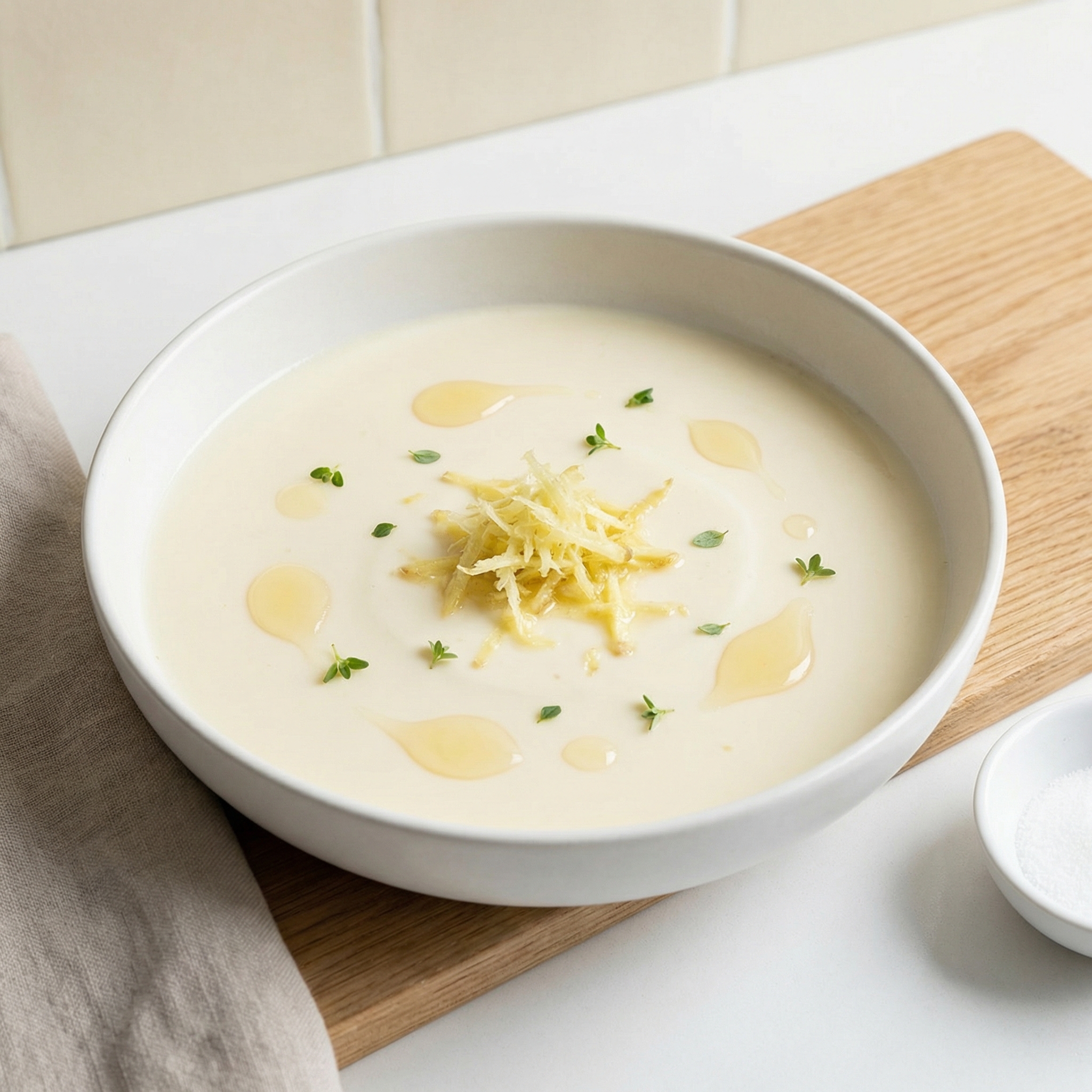 Silky Ginger-Infused Milk Custard