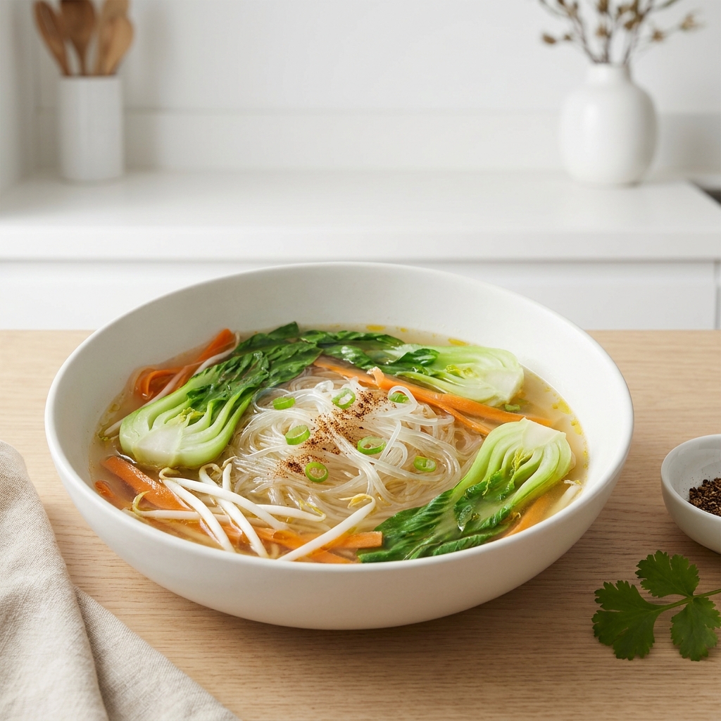 Ginger Noodle Bowl: The Vegan Version