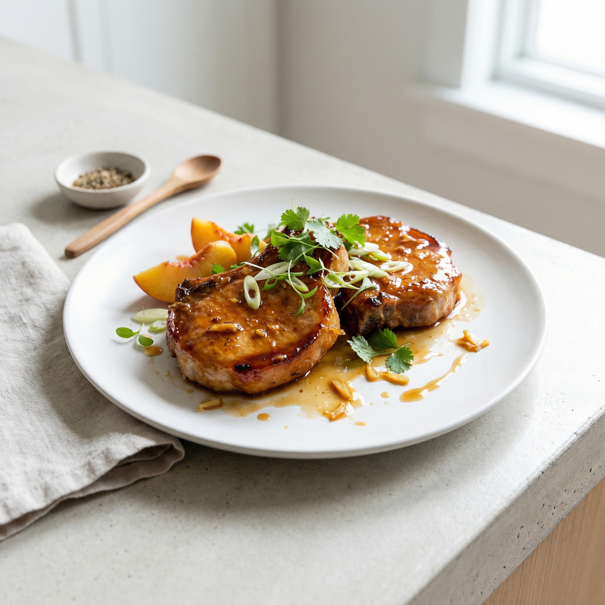 Peachy Pork Chops