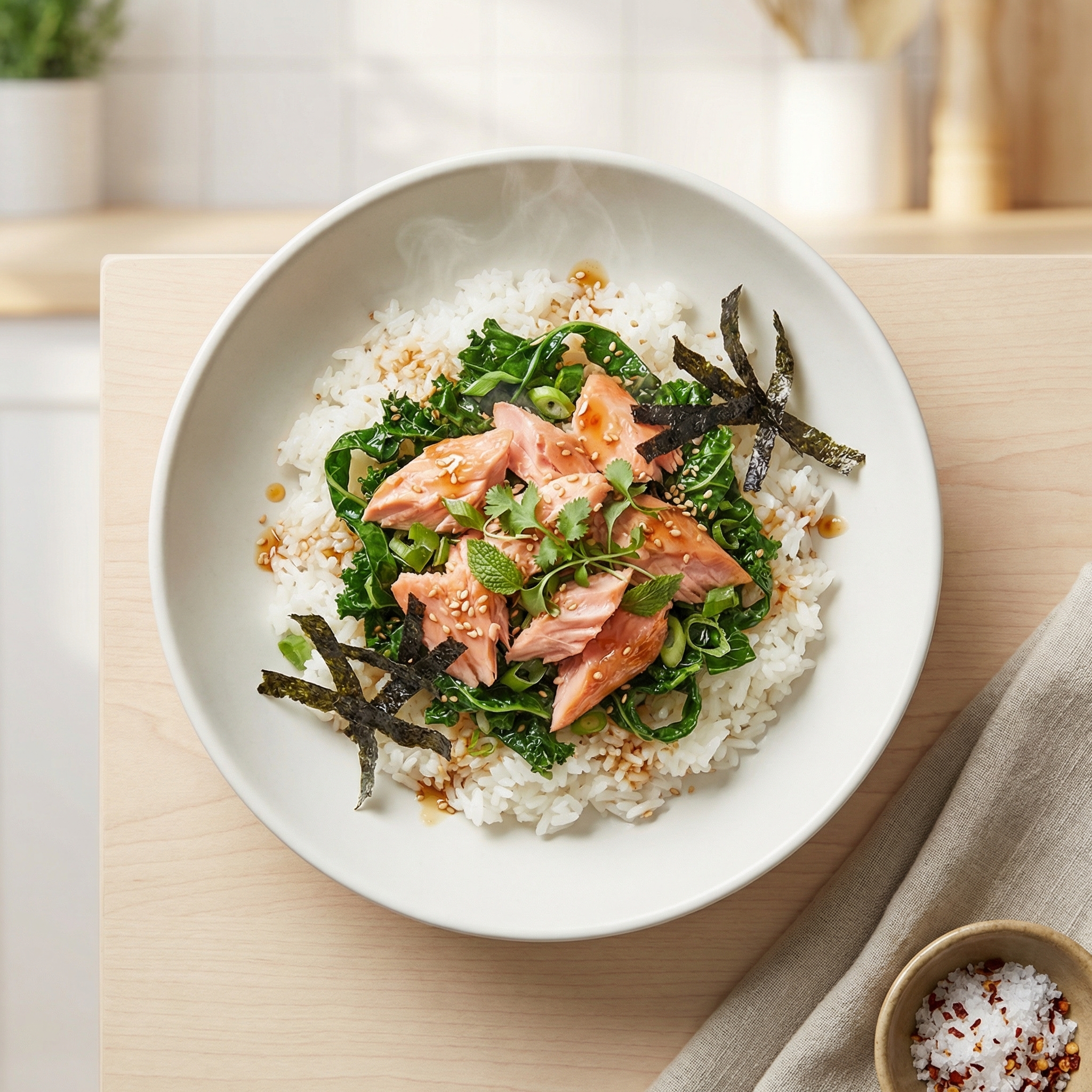 Wholesome Salmon and Rice Bowl