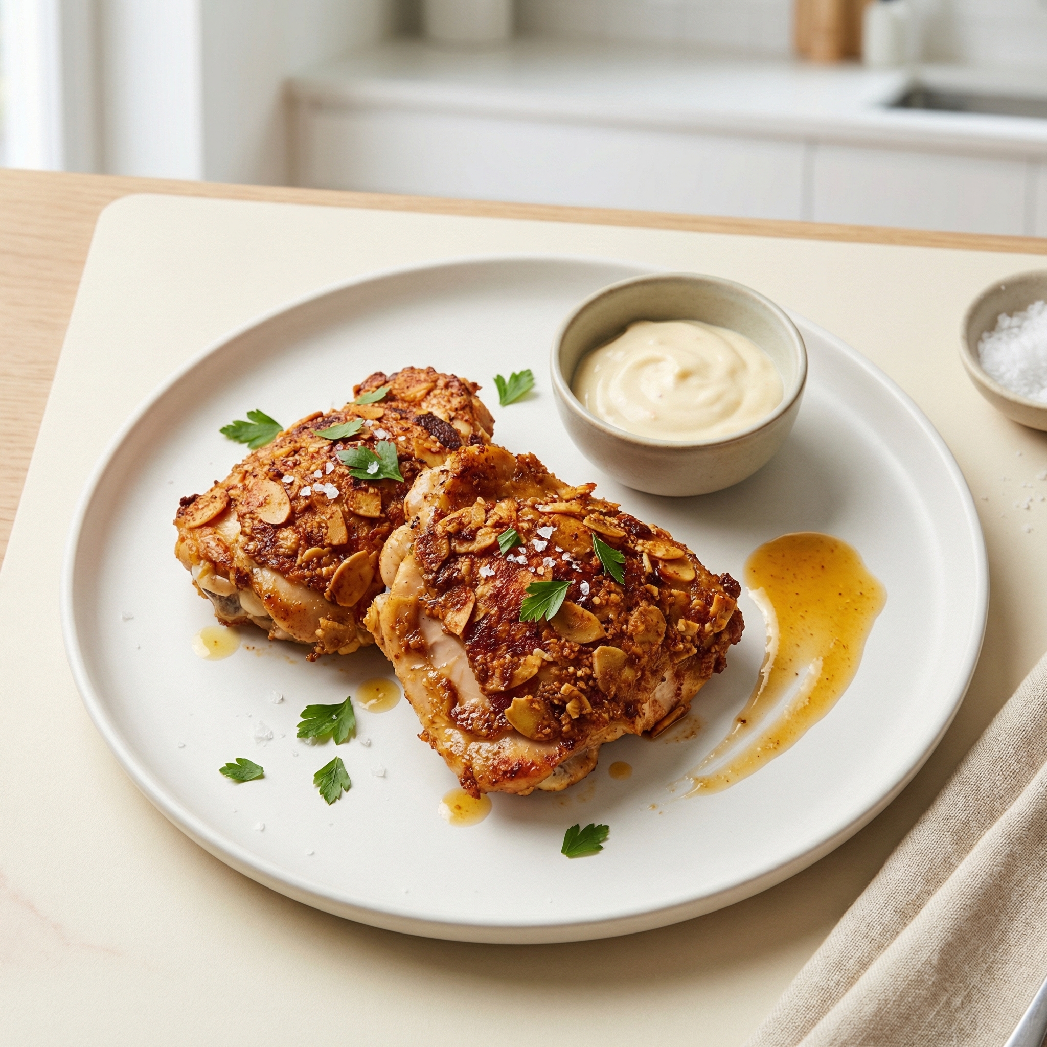 Grain-Free Almond-Crusted Shake-and-Bake Chicken Thighs