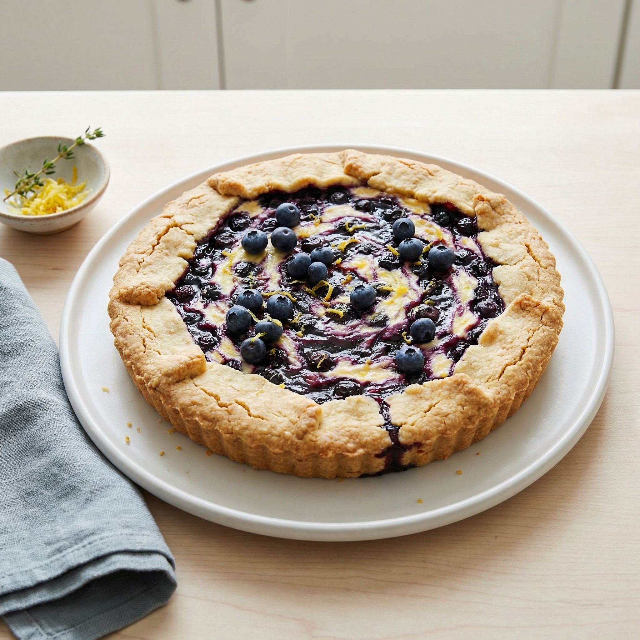 Blueberry Ricotta Crostata (Gluten-Free)