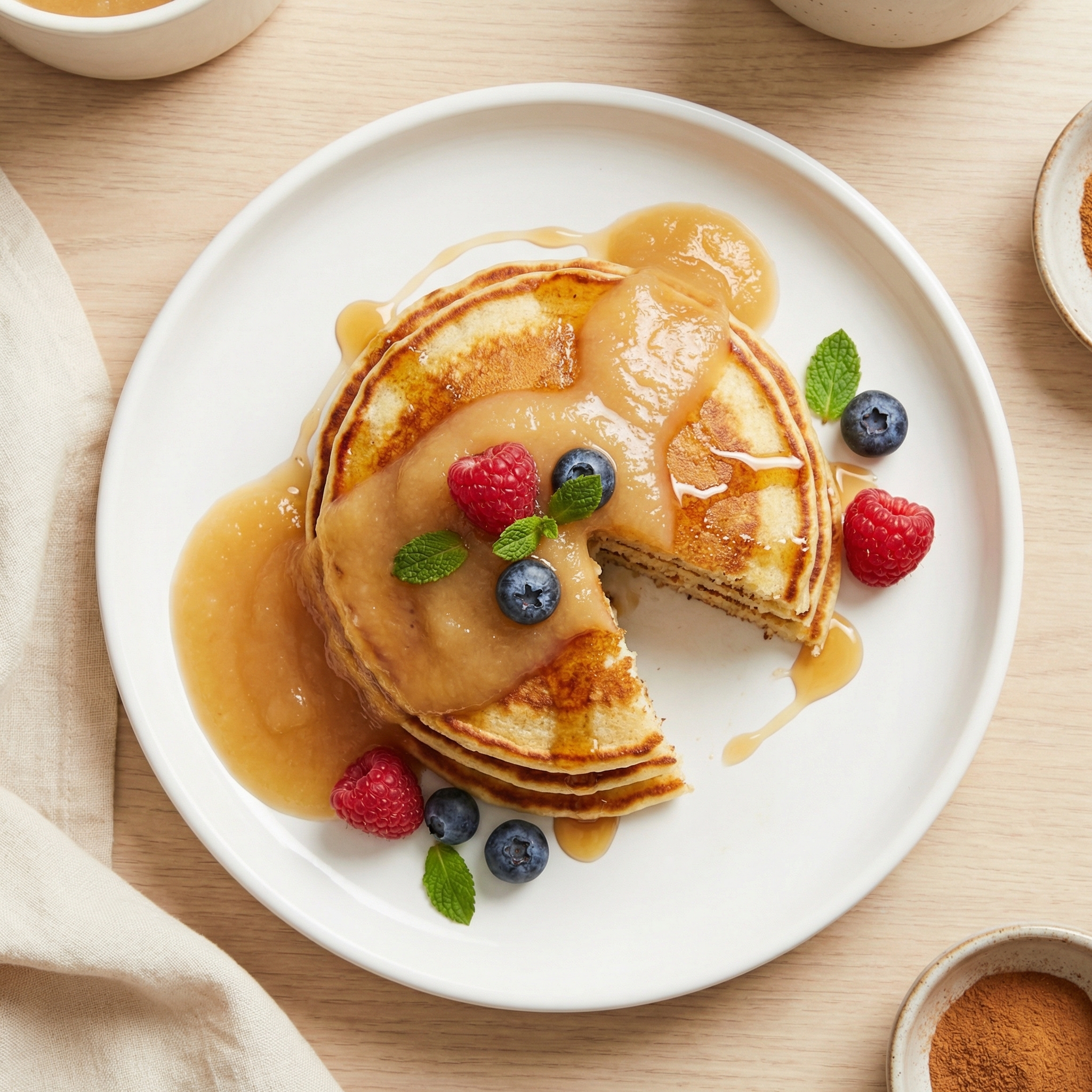Fluffy Rice Flour Pancakes