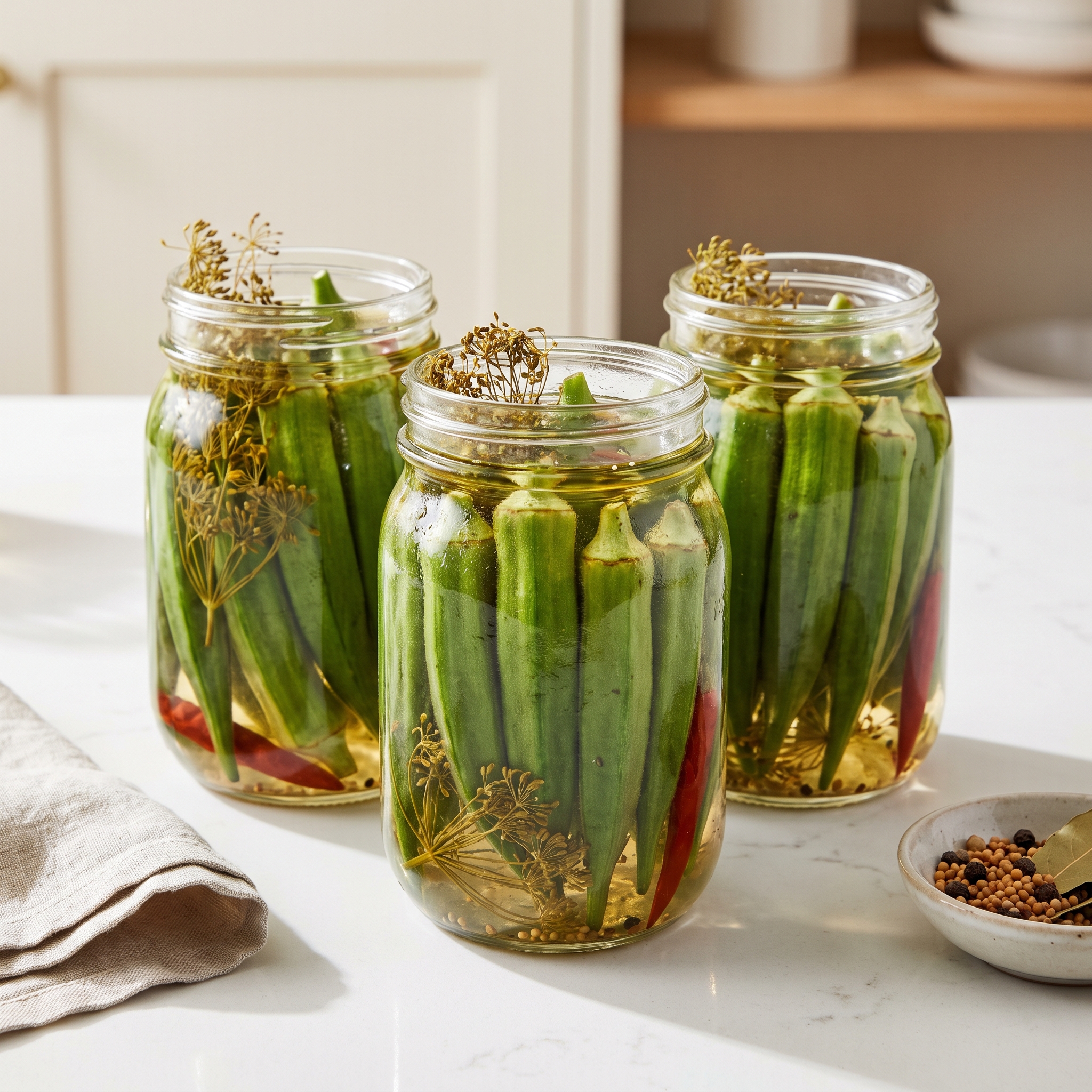 Grandma Oma’s Dill Pickled Okra