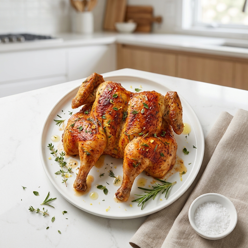 Greek-Inspired Air Fryer Cornish Hen
