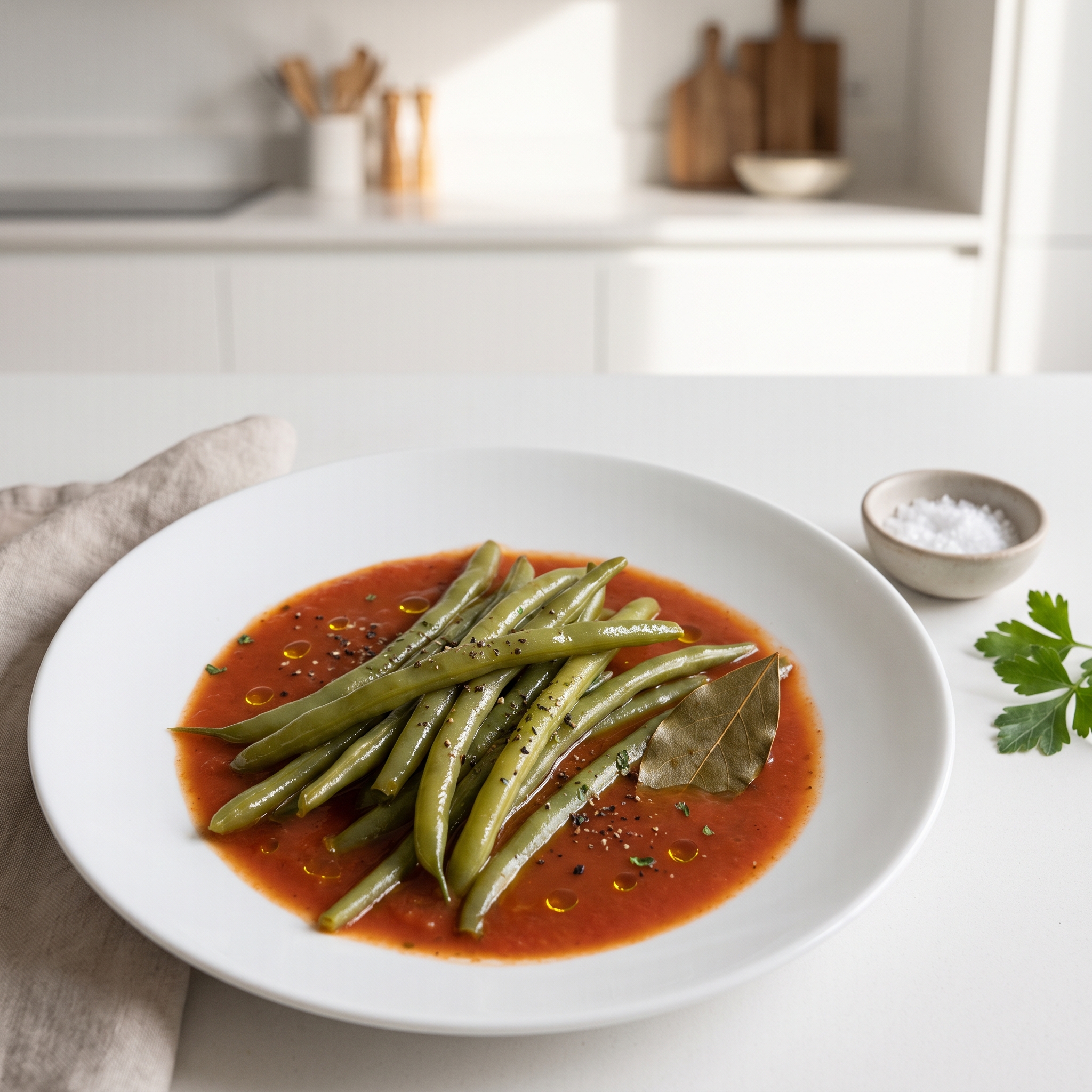 Greek-Style Green Beans with Tomato Sauce