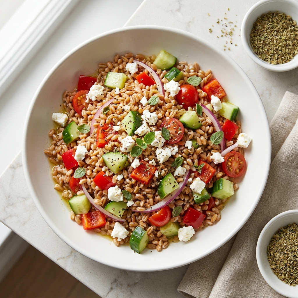 Greek Farro Salad